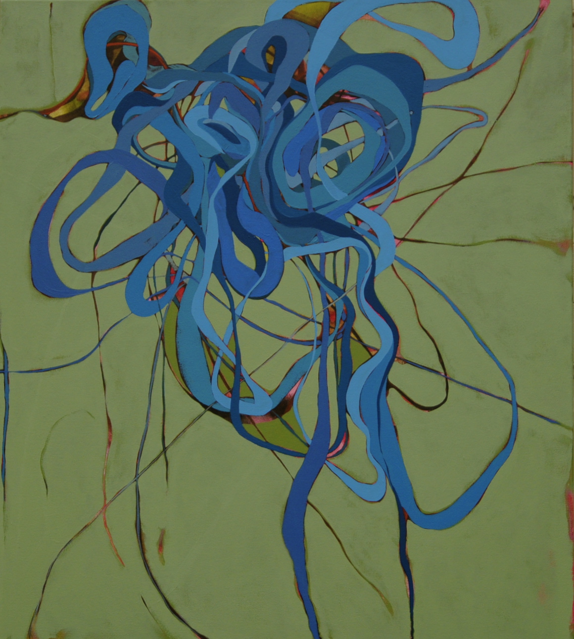  Lauren Karnitz   Blue in Green  oil on canvas  38x34 