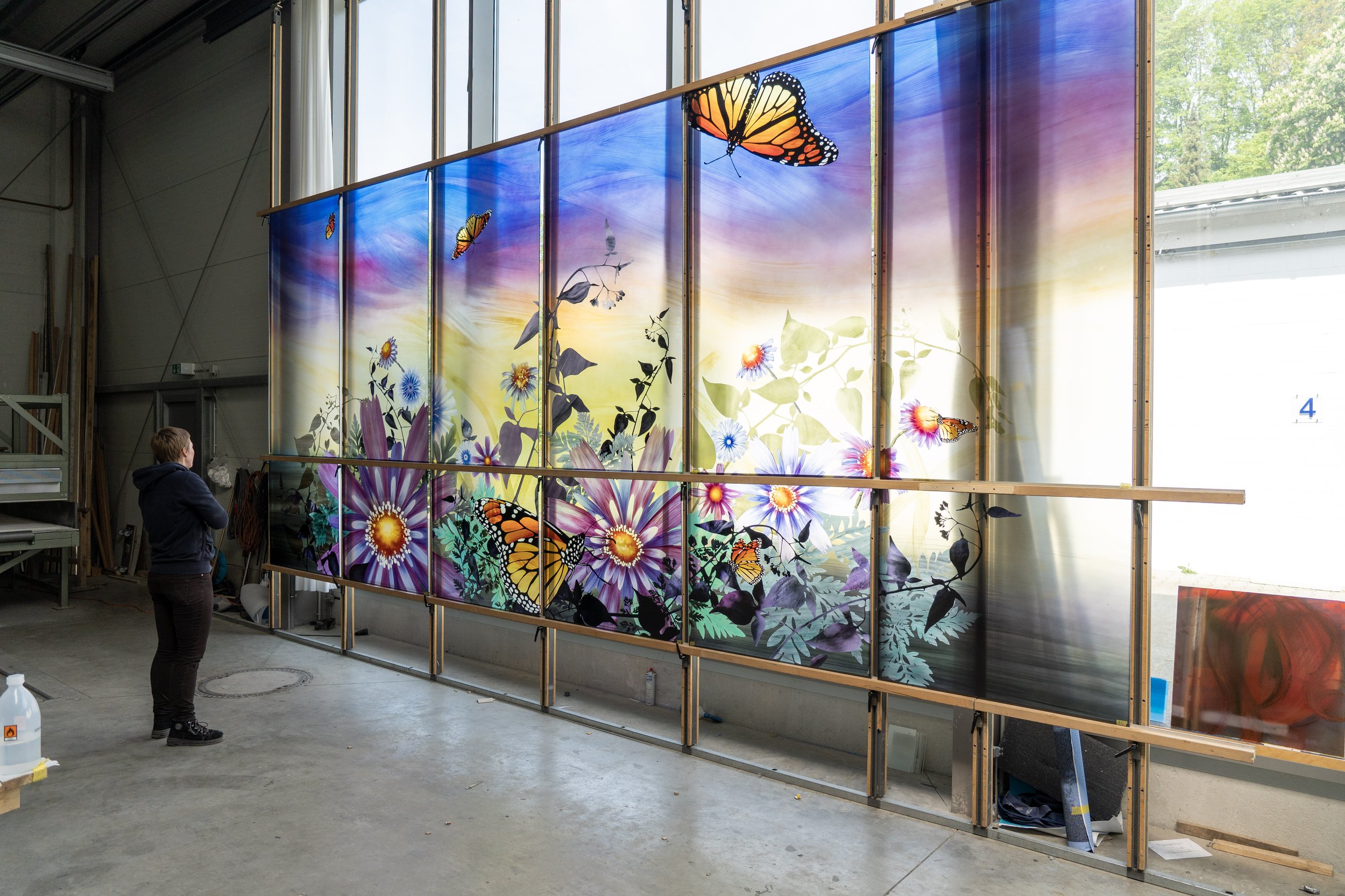  MTA Arts and Design installation at the Merillon Avenue LIRR train station New York City 