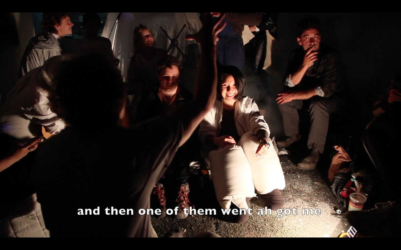  Soda Mountain Epic, part III, 2015  Collaborative performance with Alana Wesley, Luke O'Donnell, Szymon Dorabialski, Julien Bowman, Frankie Chow, Clare Powell  Video: Daniel Sommer 