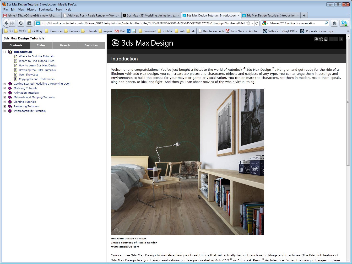 Pixela » Featured Work On Official Autodesk 3dsmax 2012 Online Help Menu  Documentation