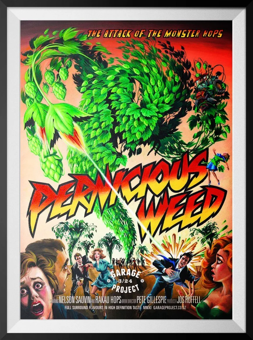 Pernicious weed release poster - the inspiration for the game