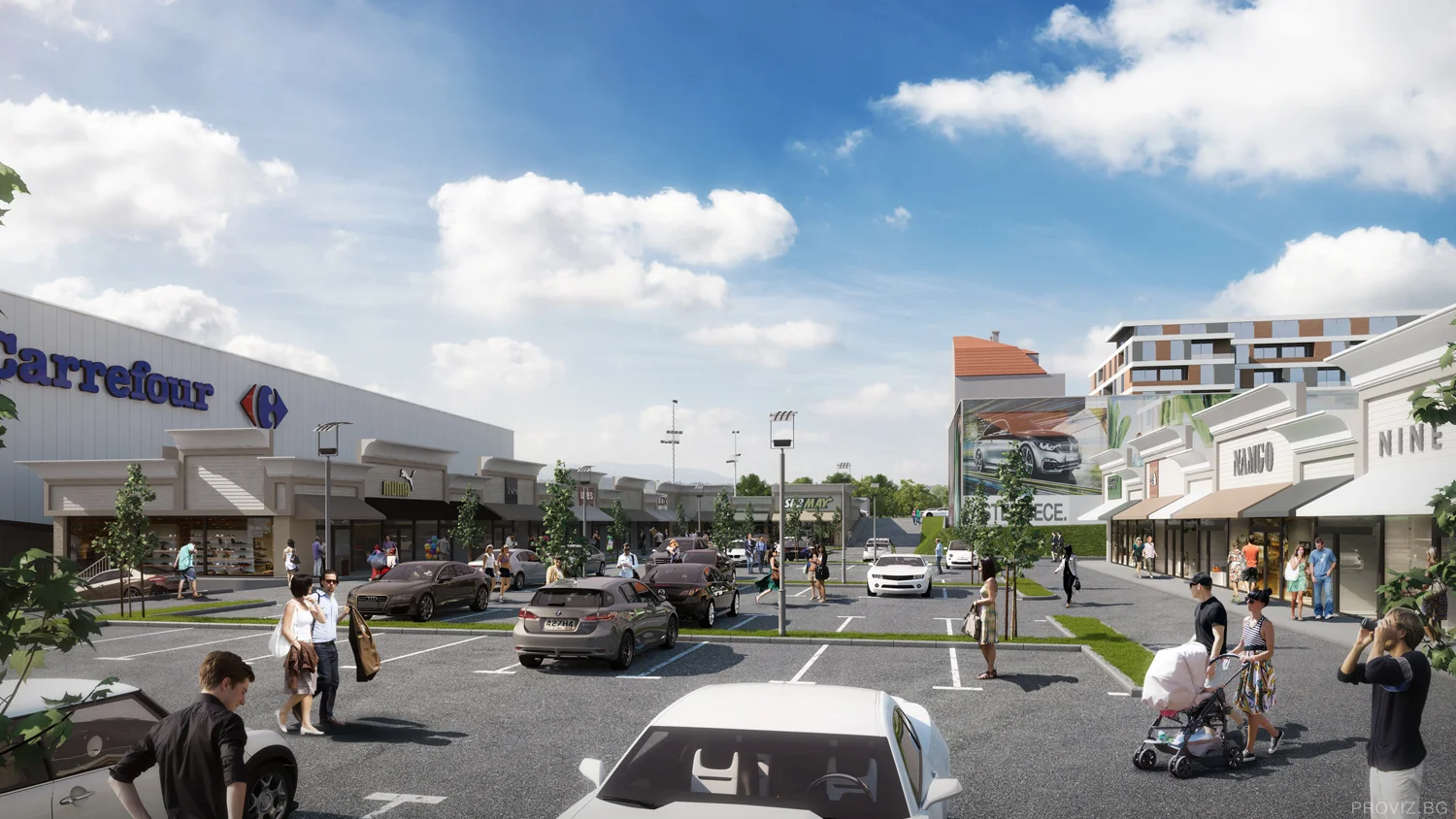 Burgas Extension eye level render