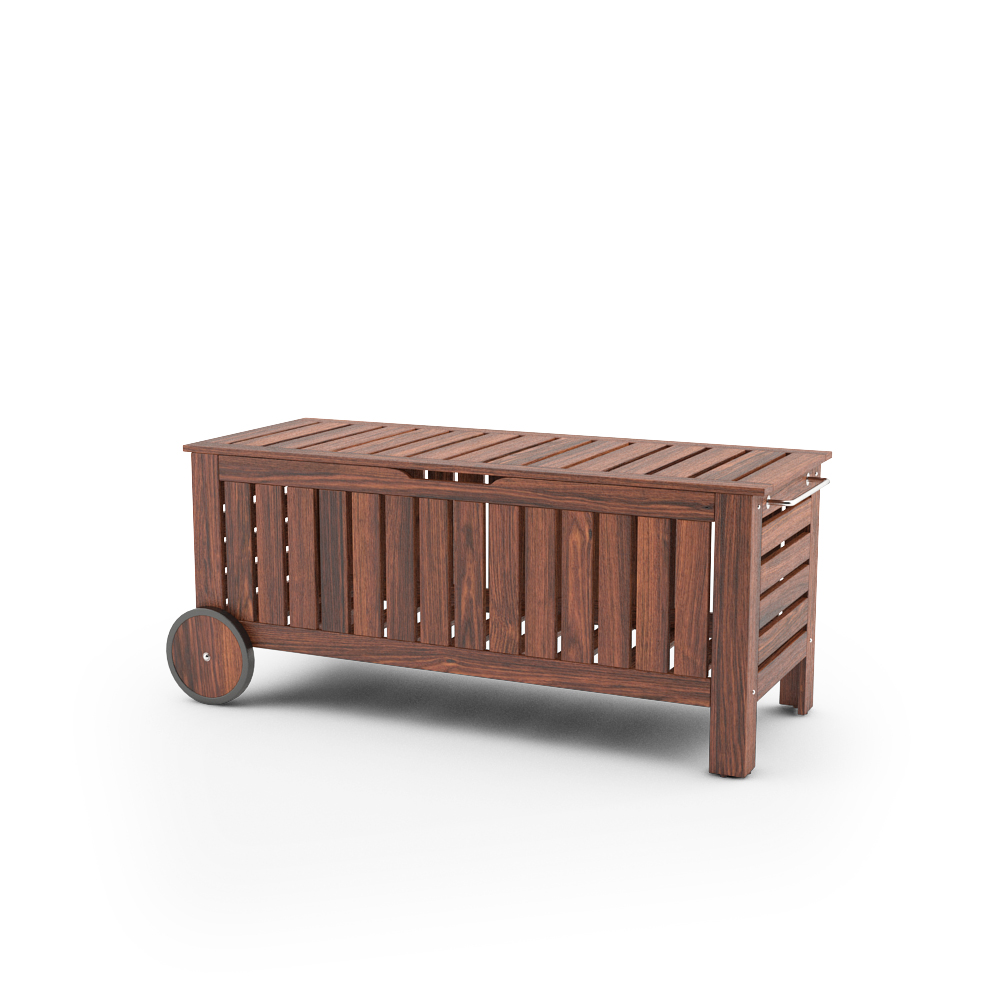 IKEA APPLARO STORAGE BENCH WITH WHEELS