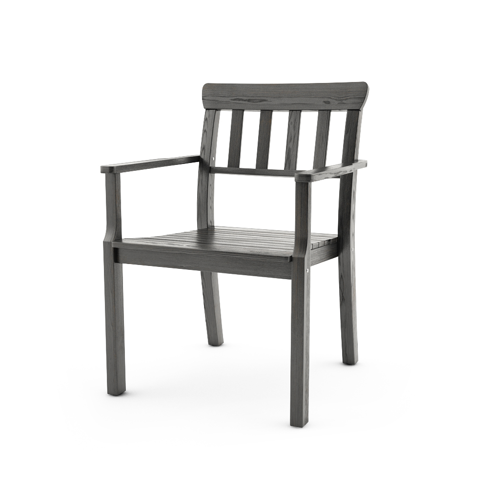 IKEA ANGSO ARMCHAIR, BLACK-BROWN