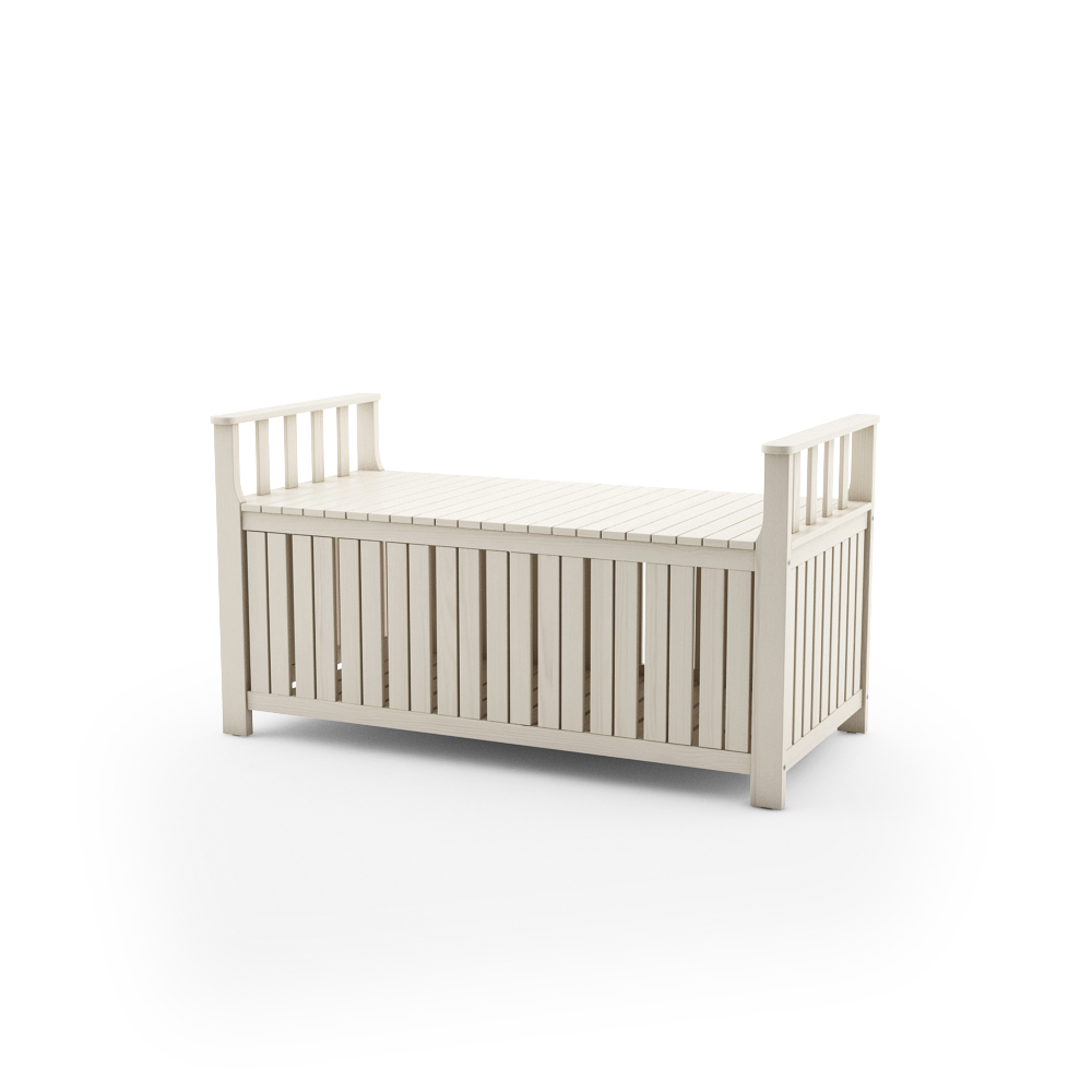 IKEA ANGSO STORAGE BENCH, WHITE