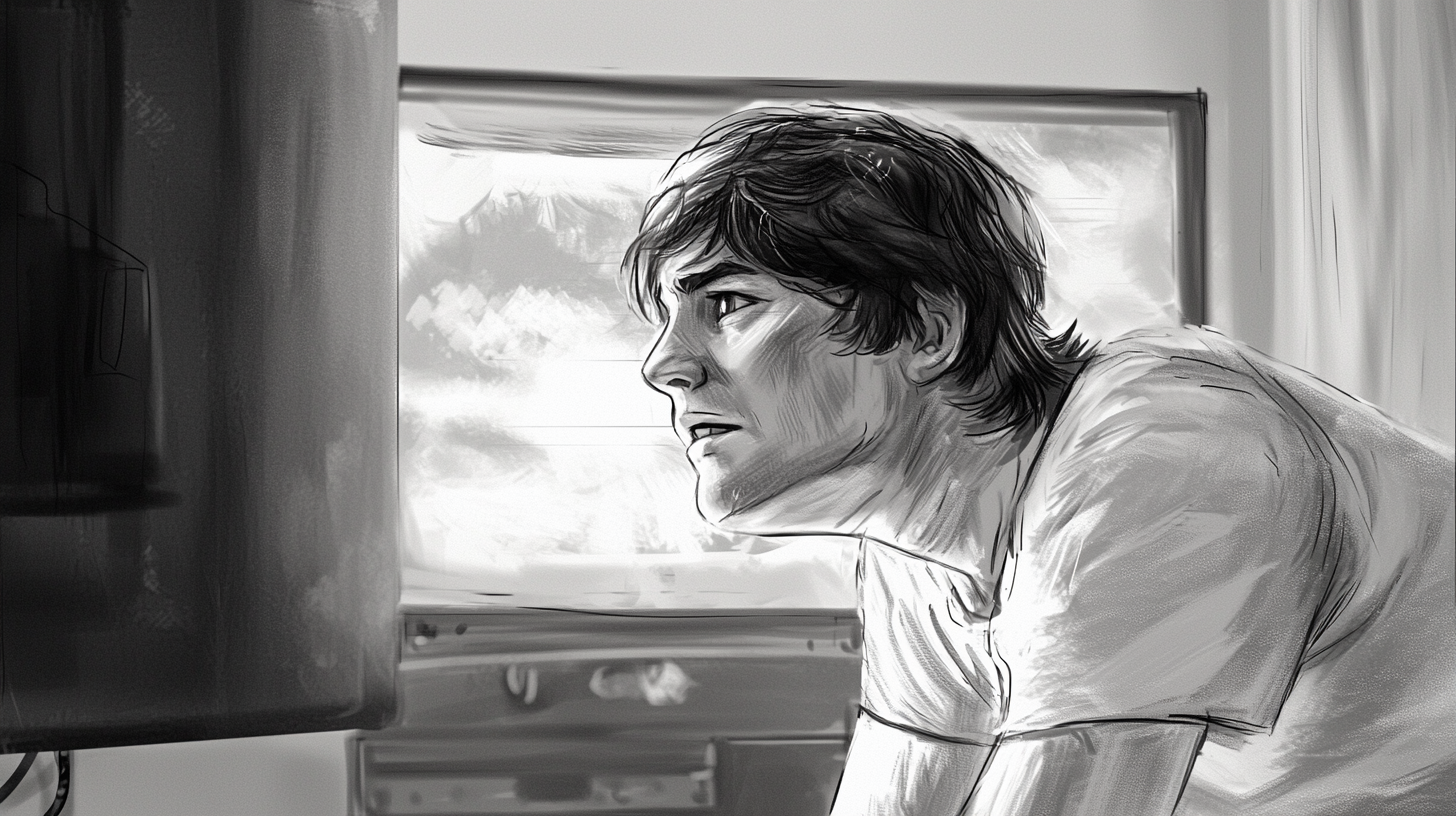 clintonwesleyjones_storyboard_illustration_of_man_staring_at__a7e654e9-6c31-4bde-a32d-03dab281043b_2.png