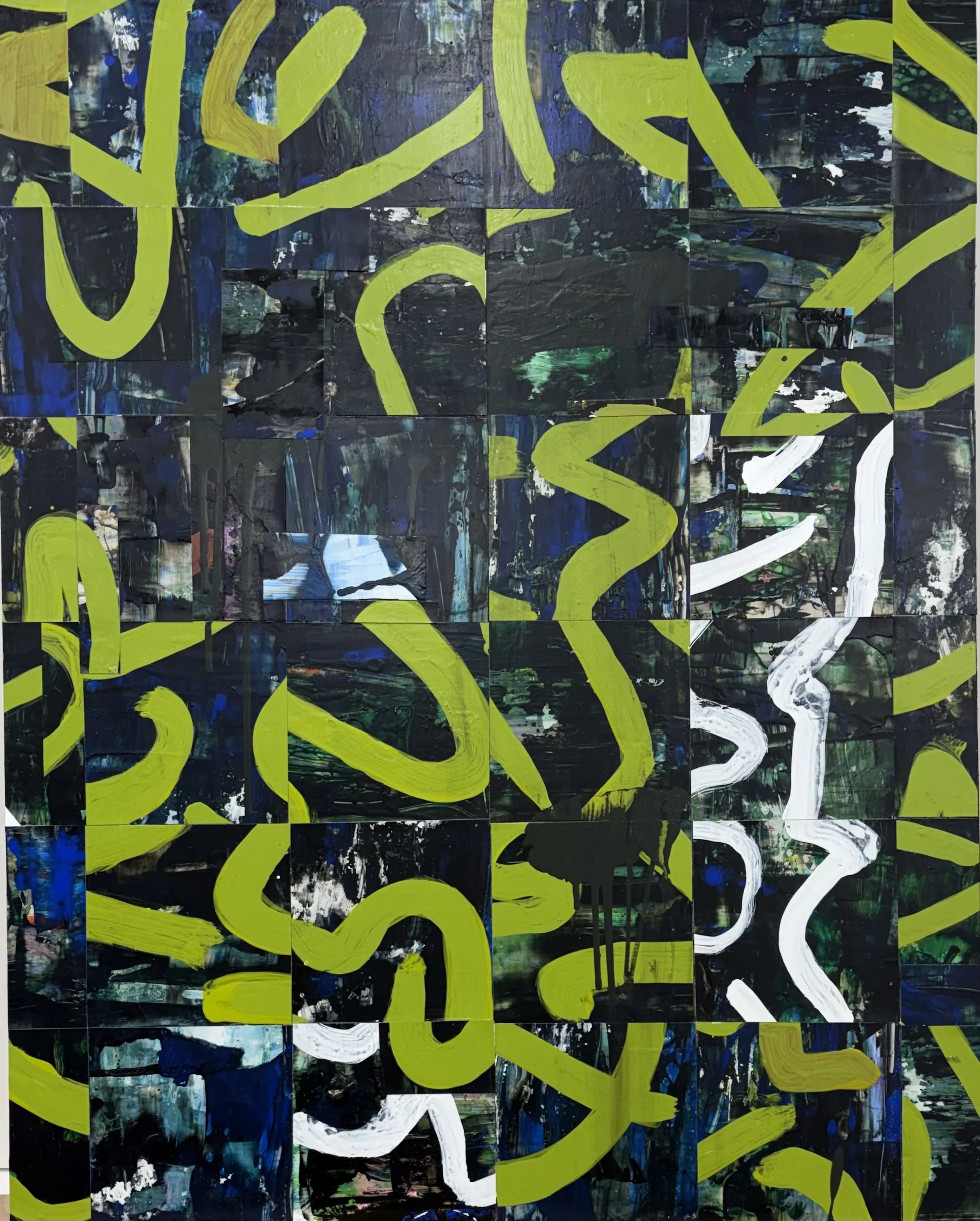 Speaking Easy 24 x 30 acrylic on Yupo