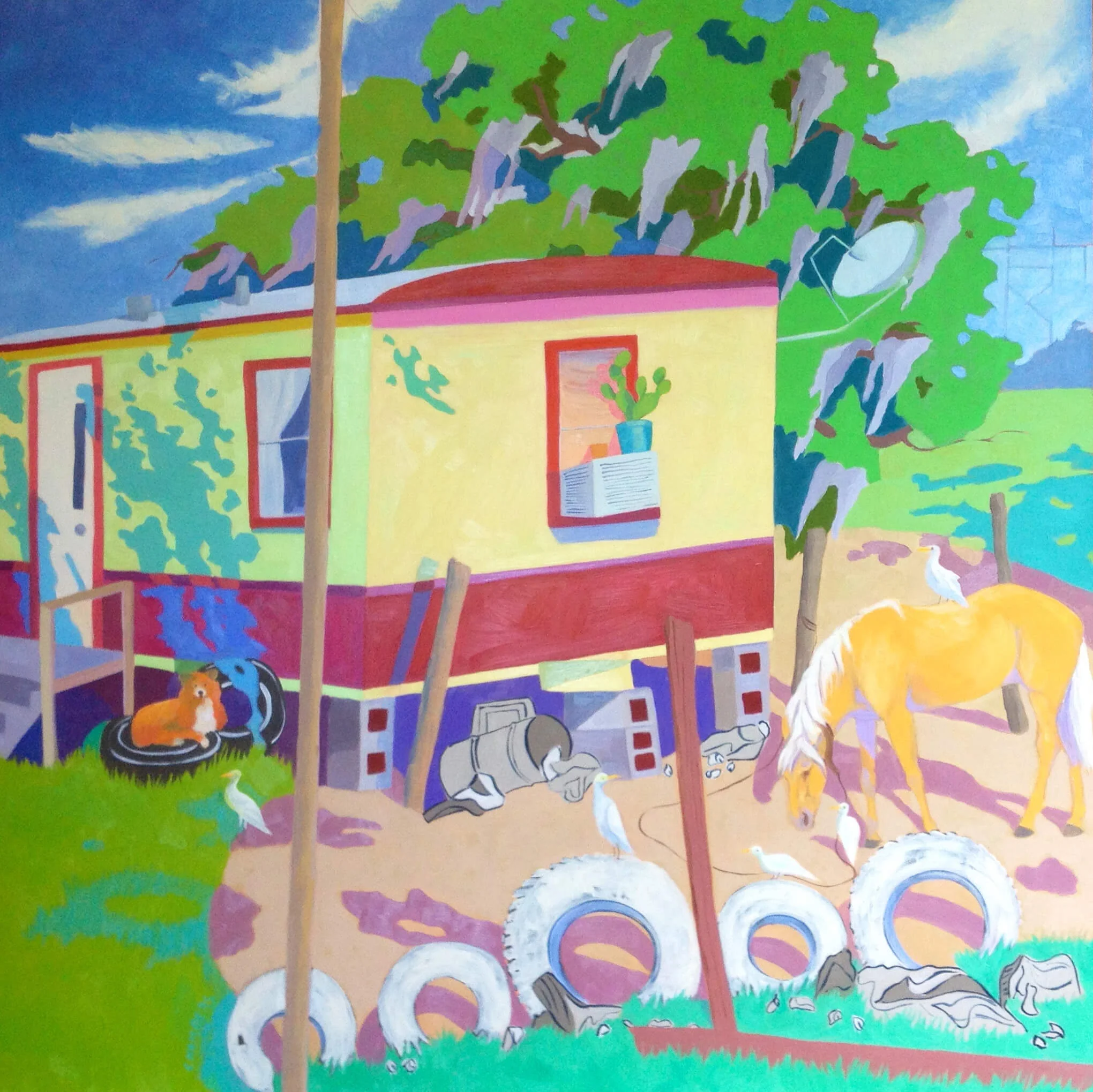 The Colors of Love 30 x 30, Oil on Board