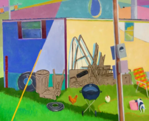 Yard Eggs II  24 x 30  Oil on Board (Copy)