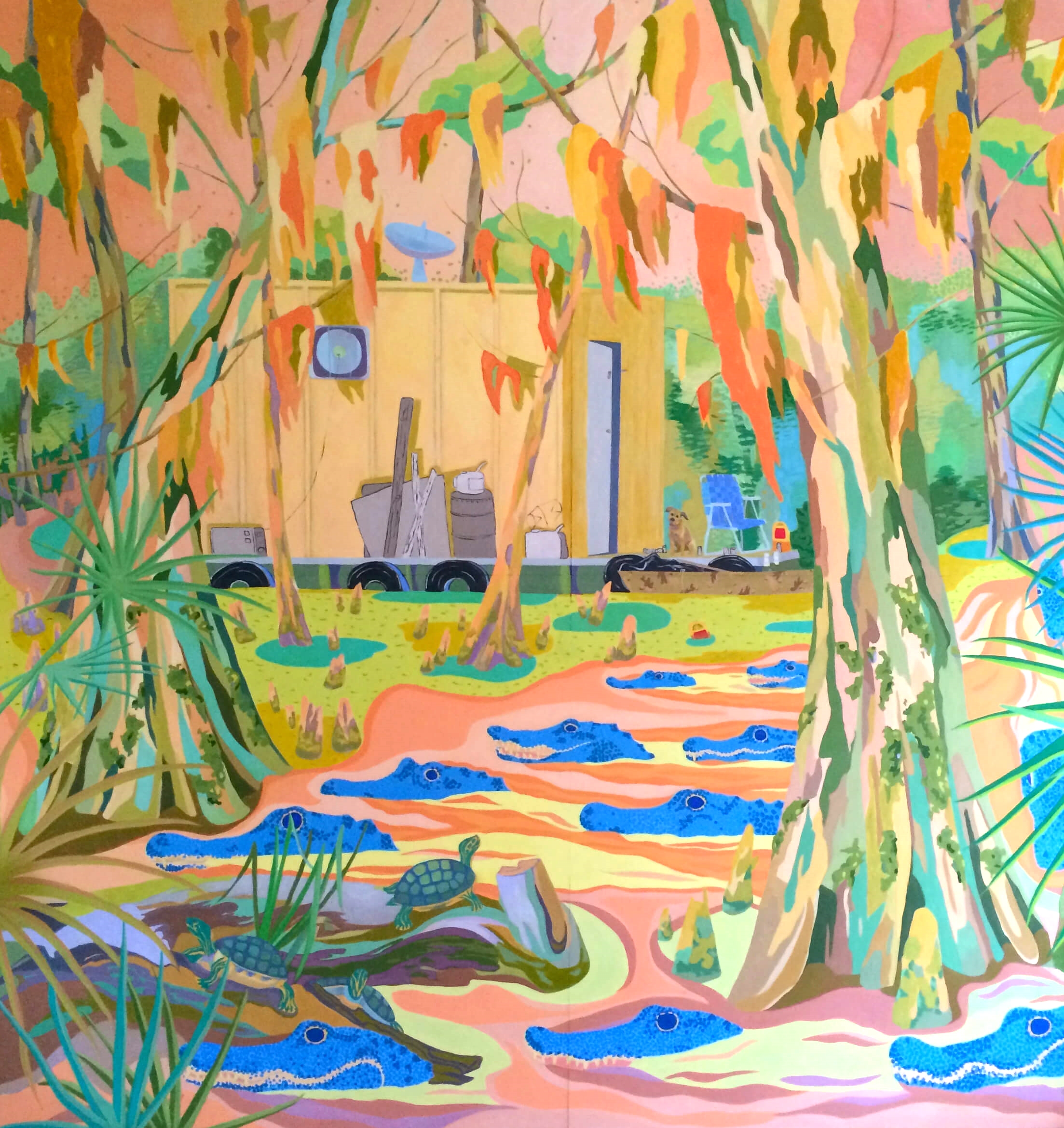 Eyes of the Bayou  72 x 72  Oil on Board (Copy)