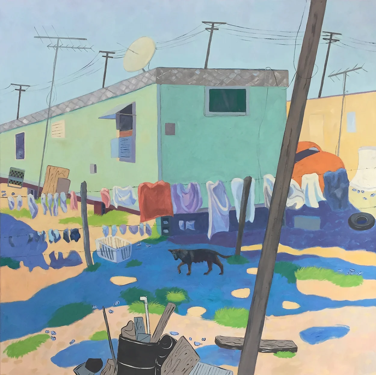 Sometimes you let things be 48 x 48" Oil on Canvas