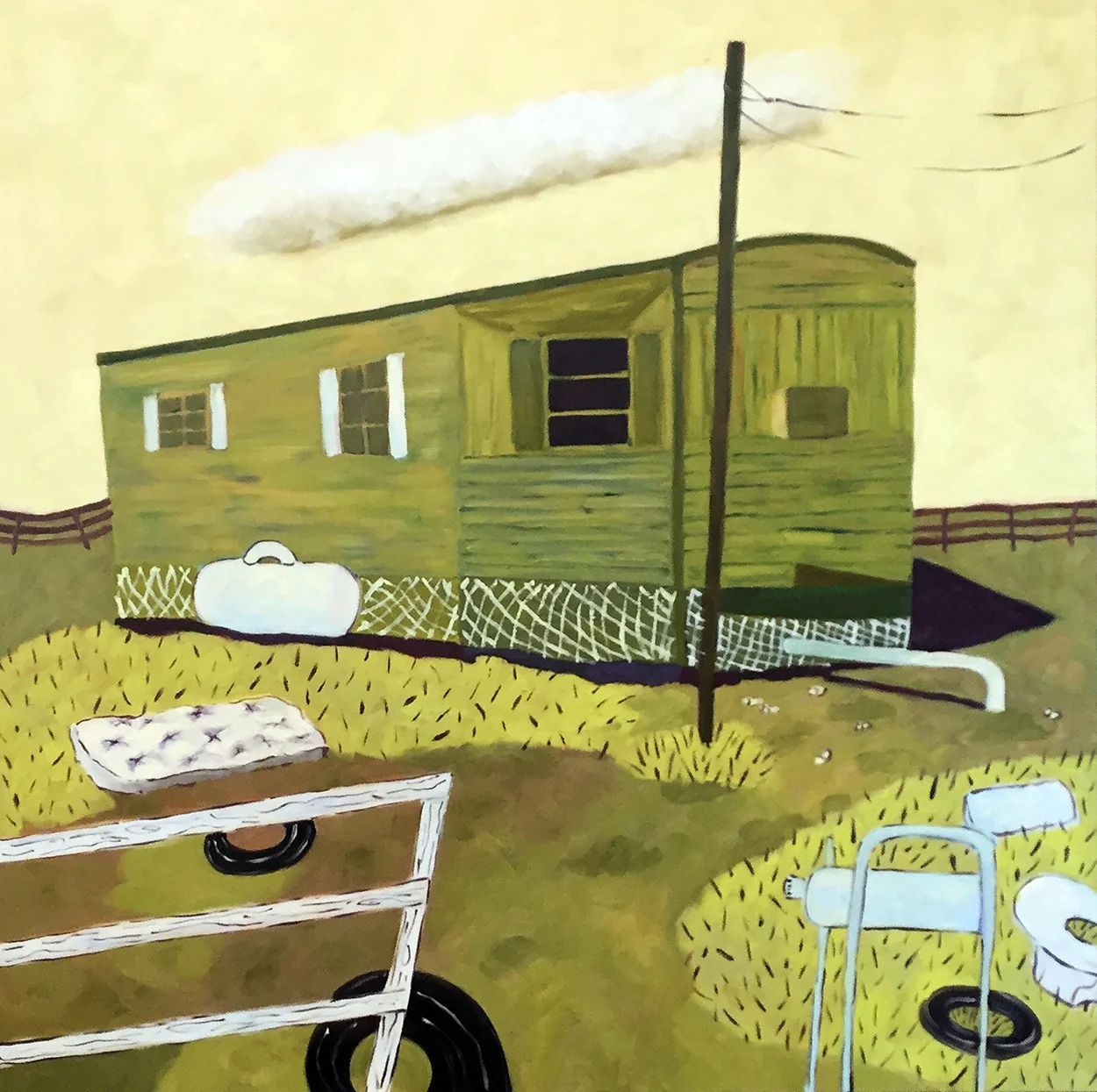 Only Memories 36 x 36 x 2 Oil on Board
