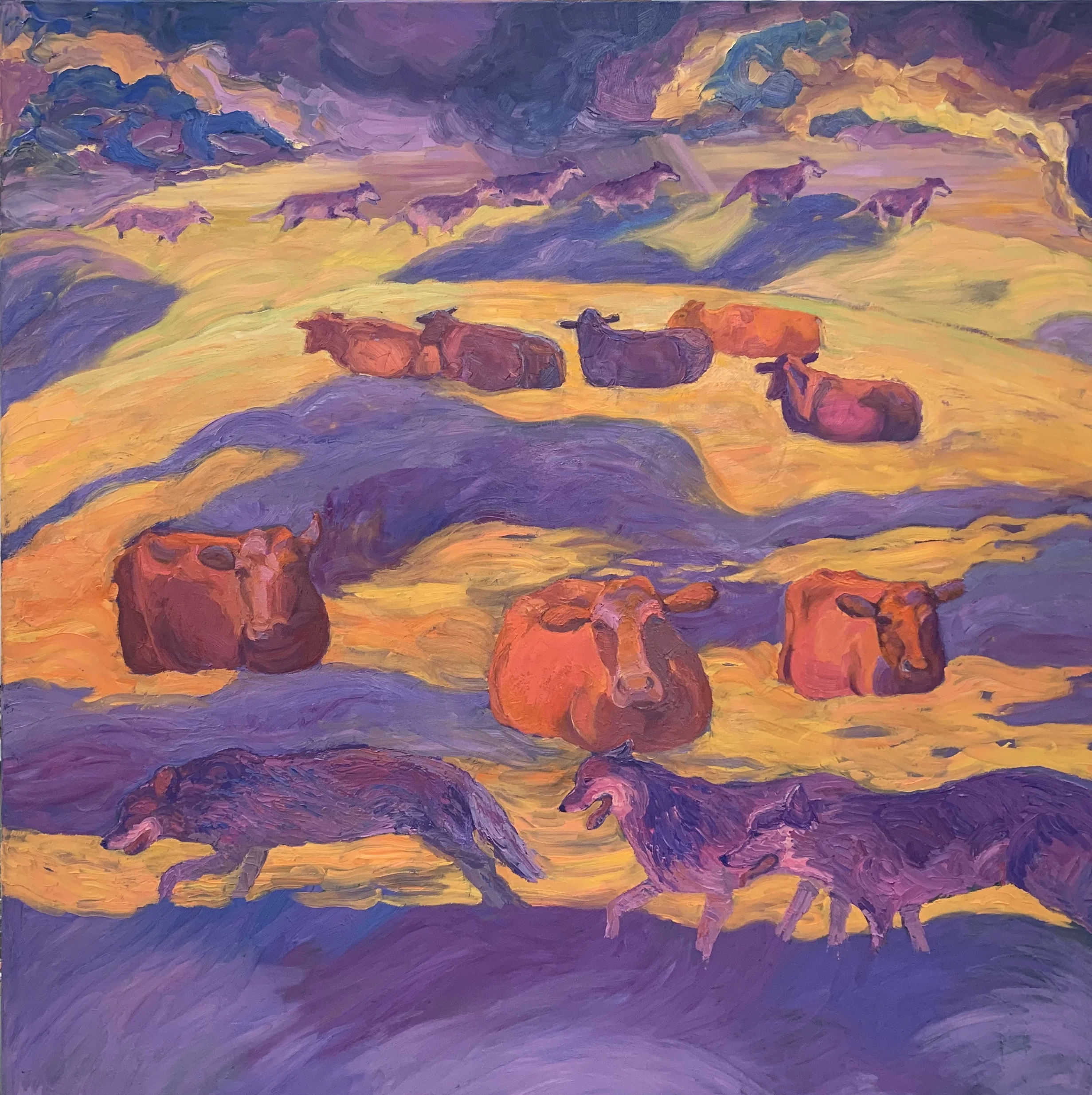 Backroad Home 48x48x2 oil on canvas