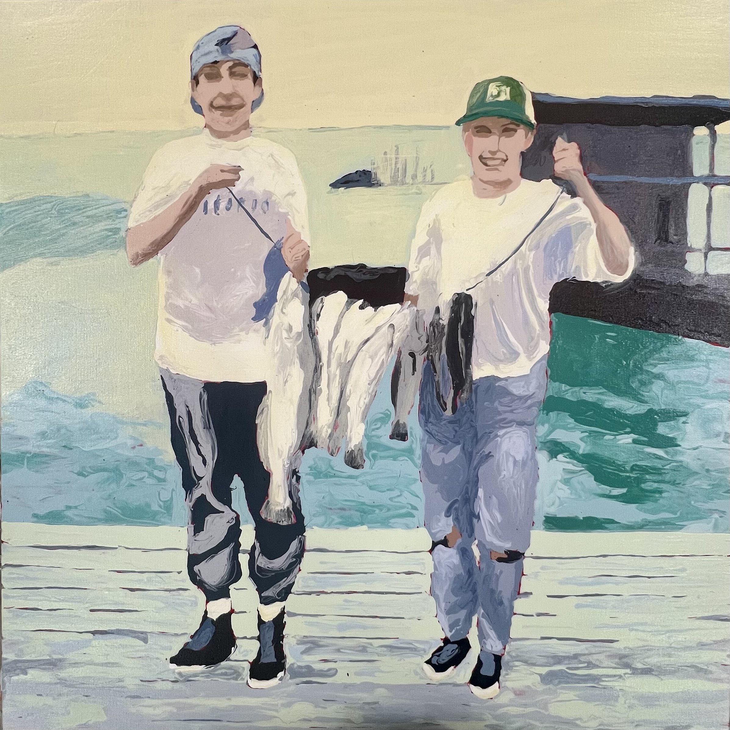 Port Mansfield 24 x 24 x 2" acrylic on canvas