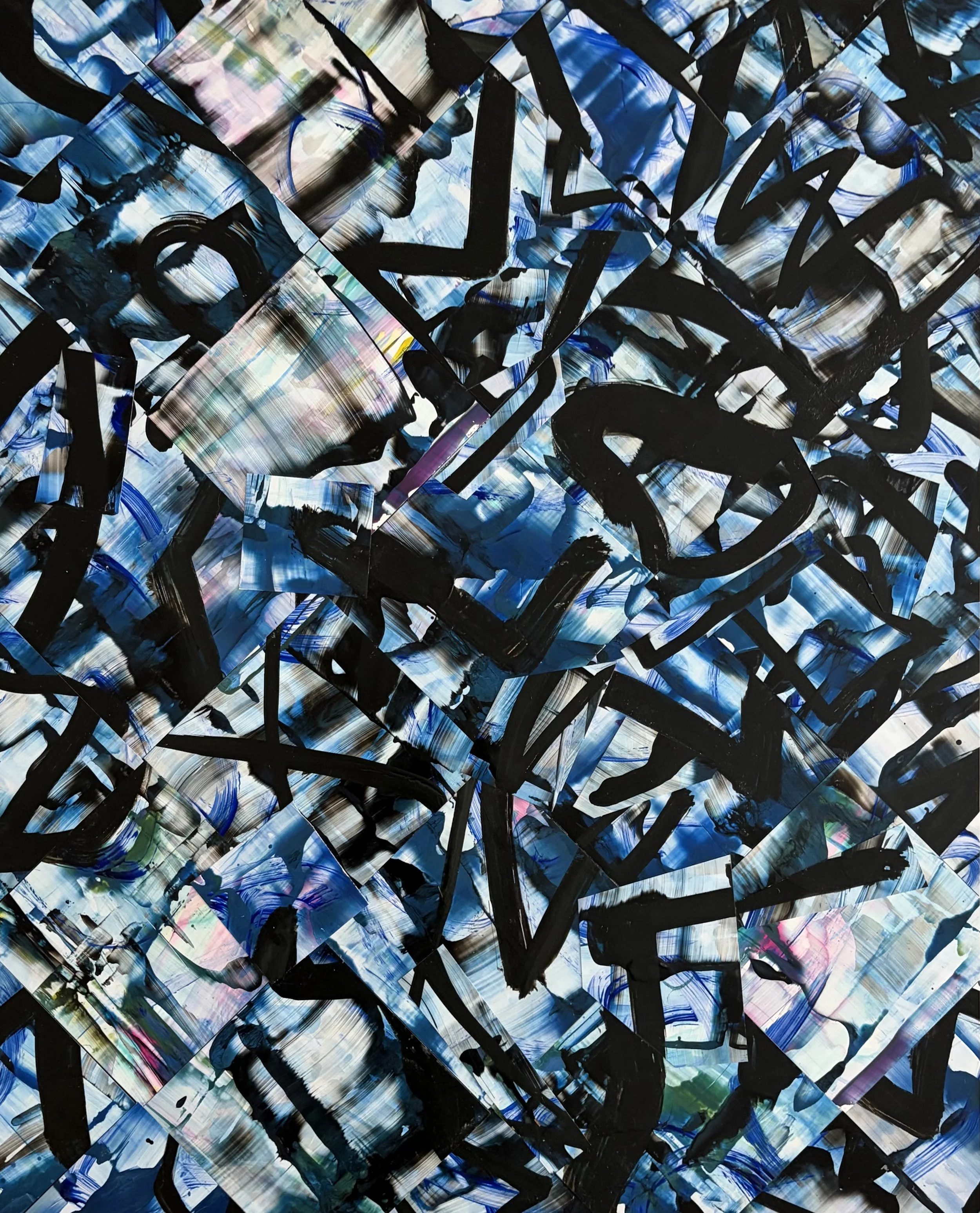 Things you say in the dark 20 x 16 acrylic on Yupo