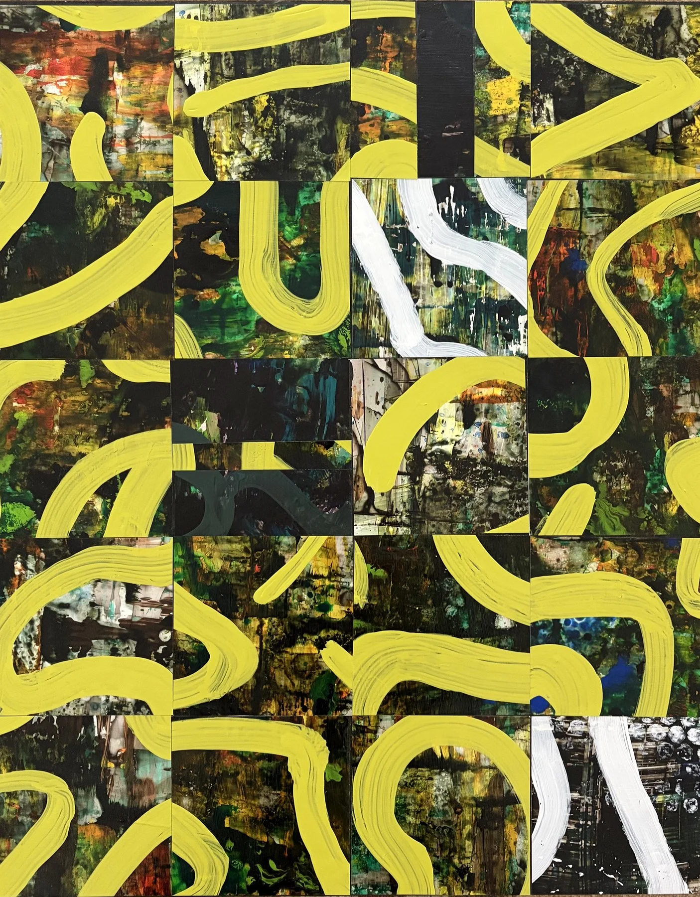 Part ! acrylic on Yupo 20 x 16"