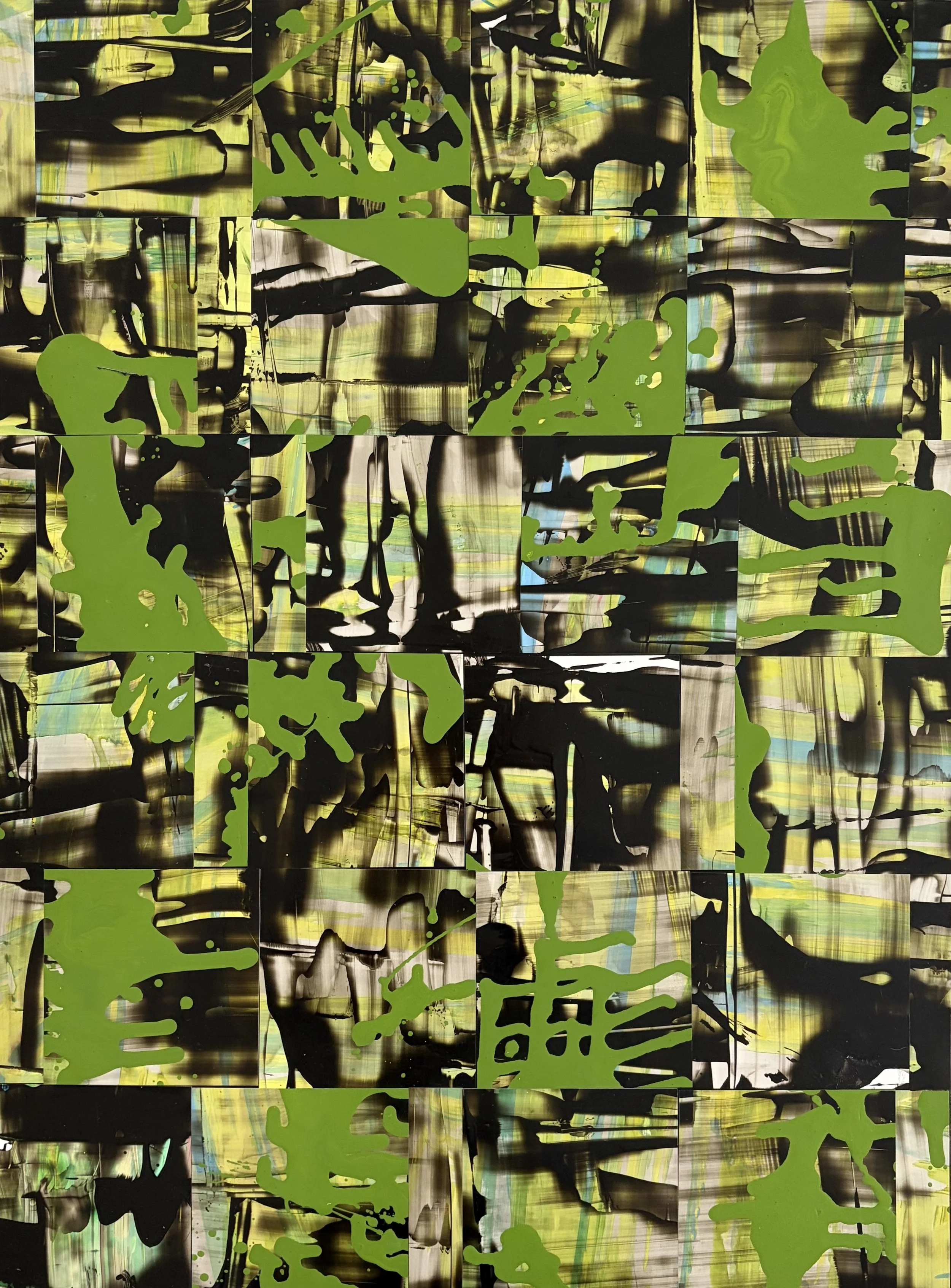 Just Blowing Bubbles  2026  Acrylic on Yupo 24 x 18"