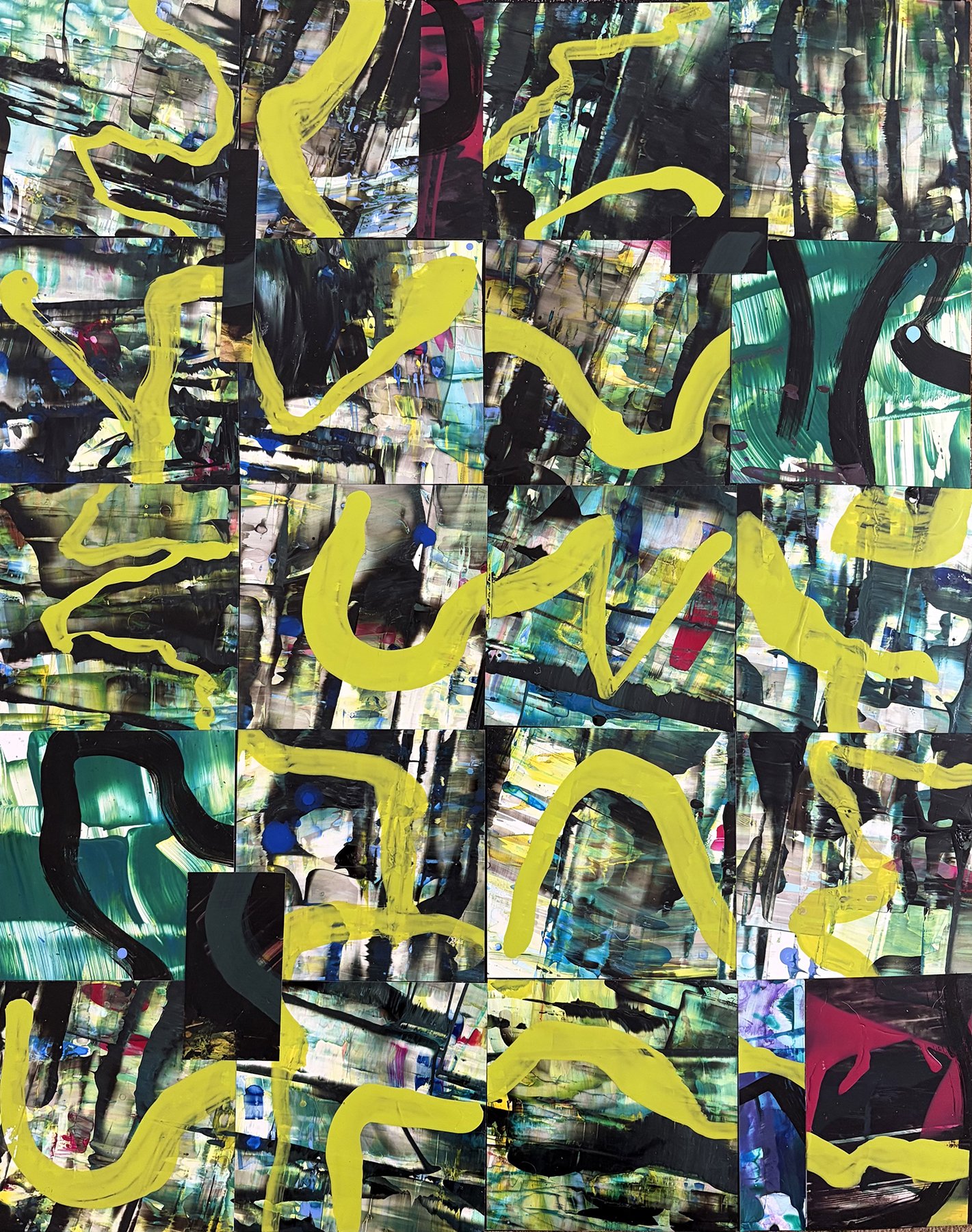 Charged acrylic on YUPO 20 x 16"