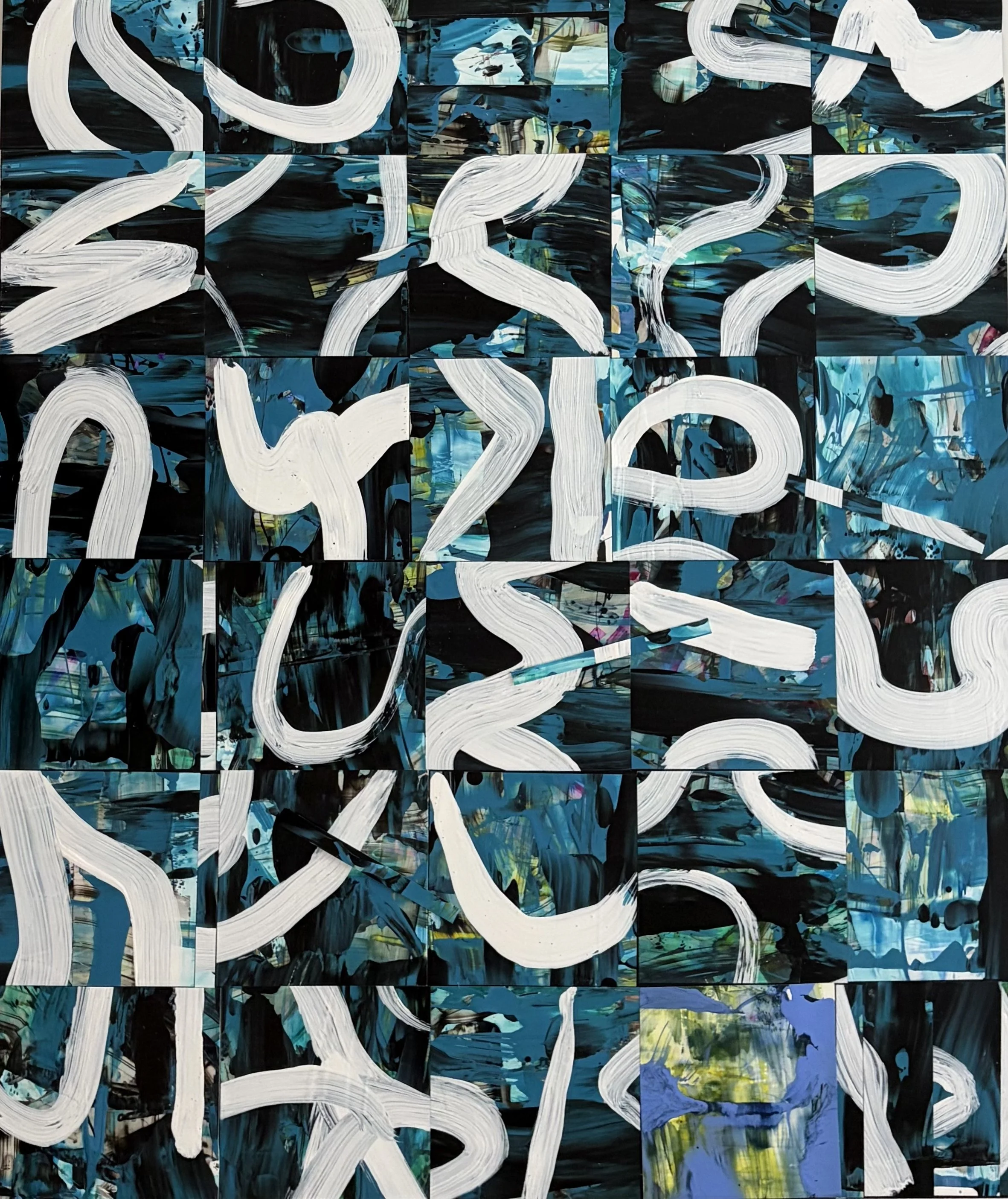 Soft voices acrylic on Yupo 20 x 24