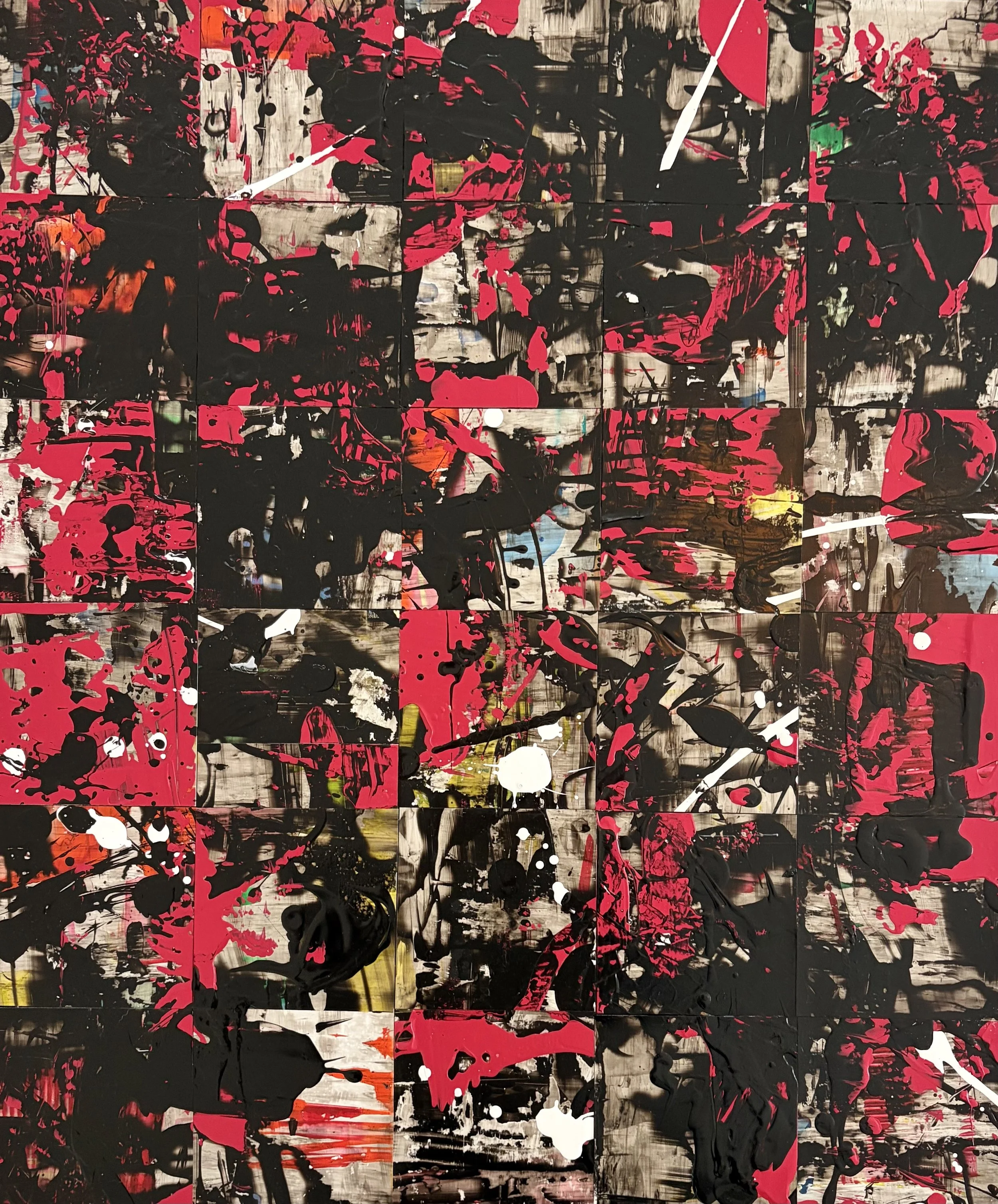 Graffitti car  20 x 24" acrylic on Yupo