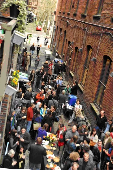 Alleys - so much more than places for trash and cars