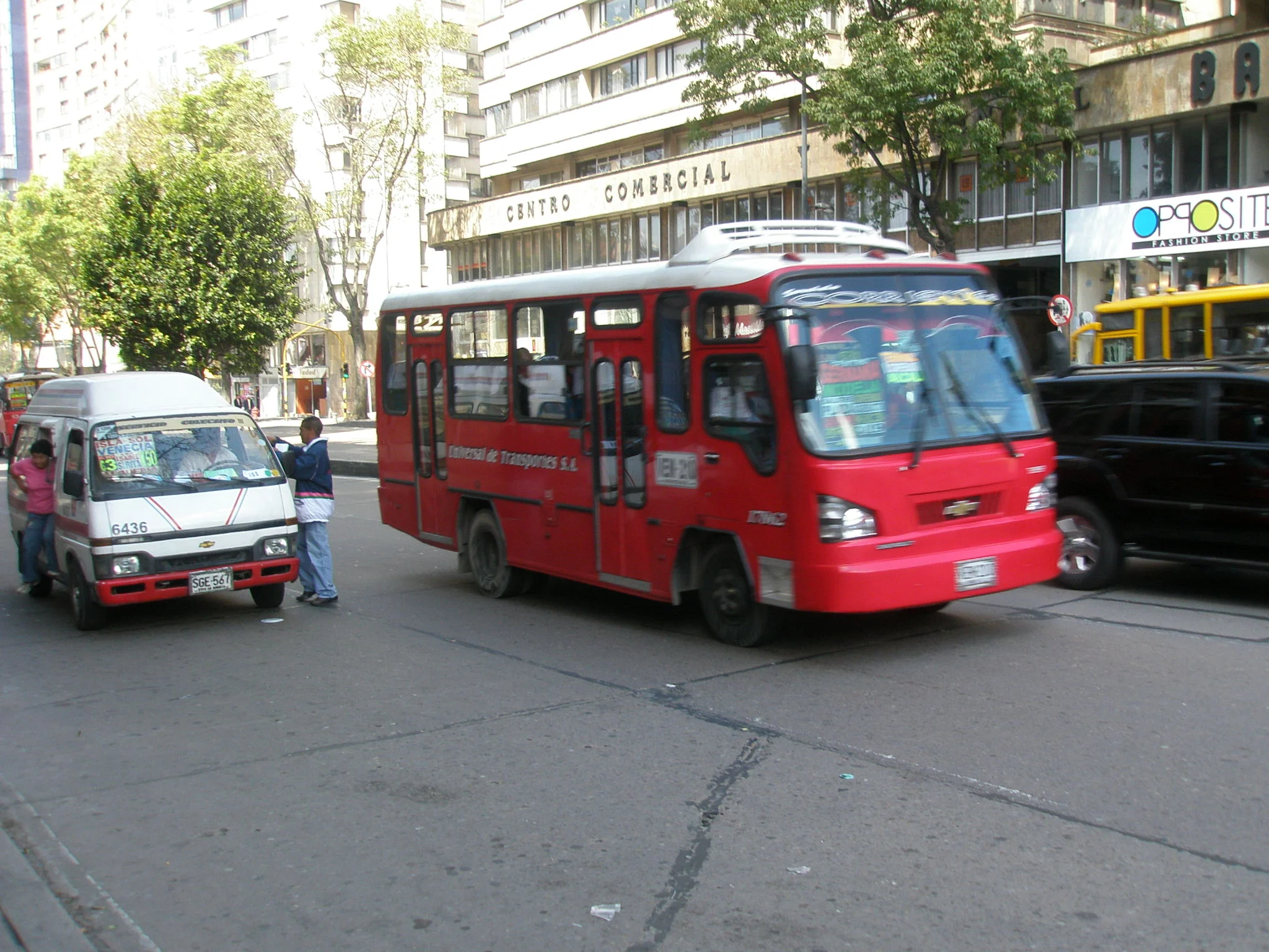 Buses in Bogota, Colombia