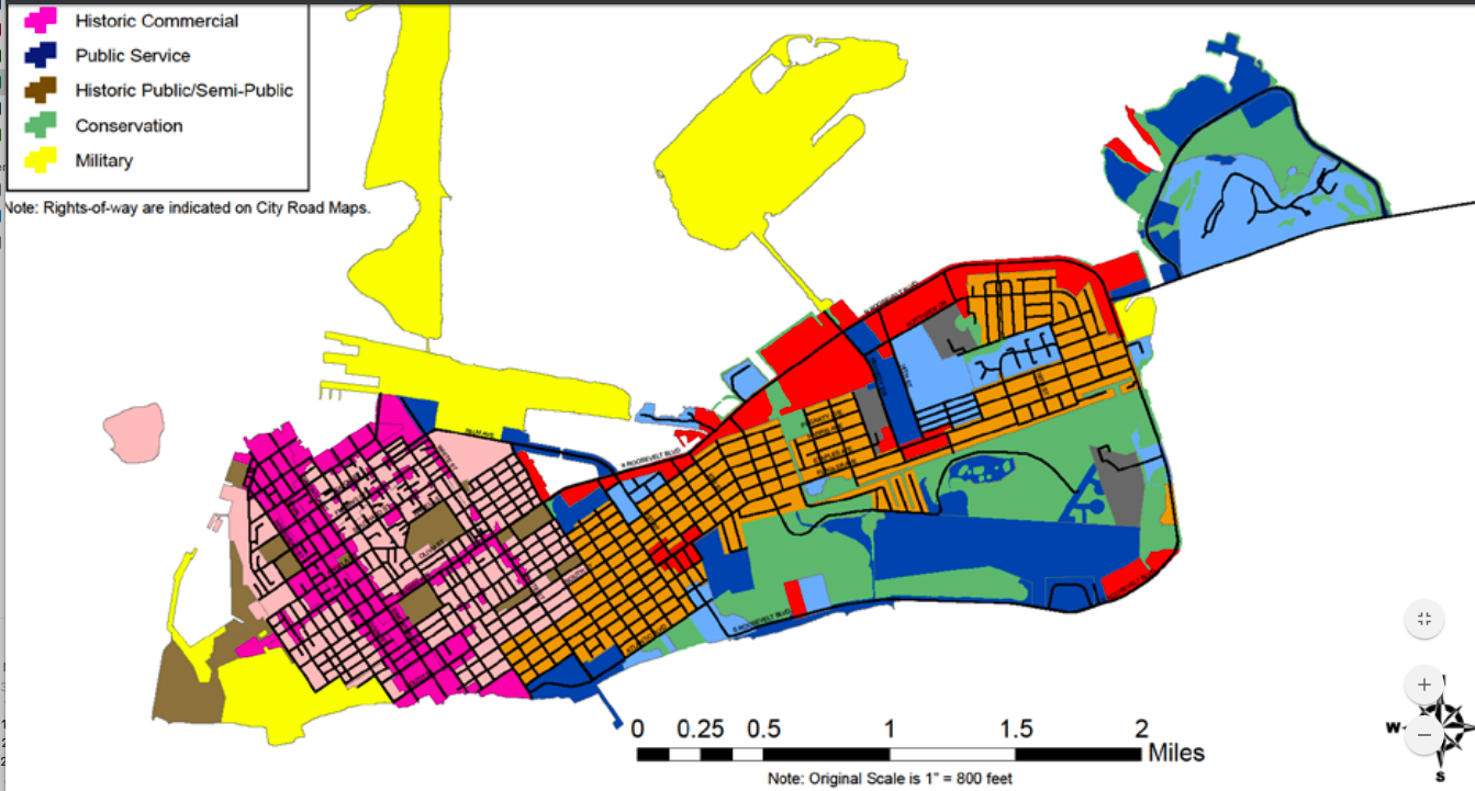 The bulk of Key West is "low density residential."