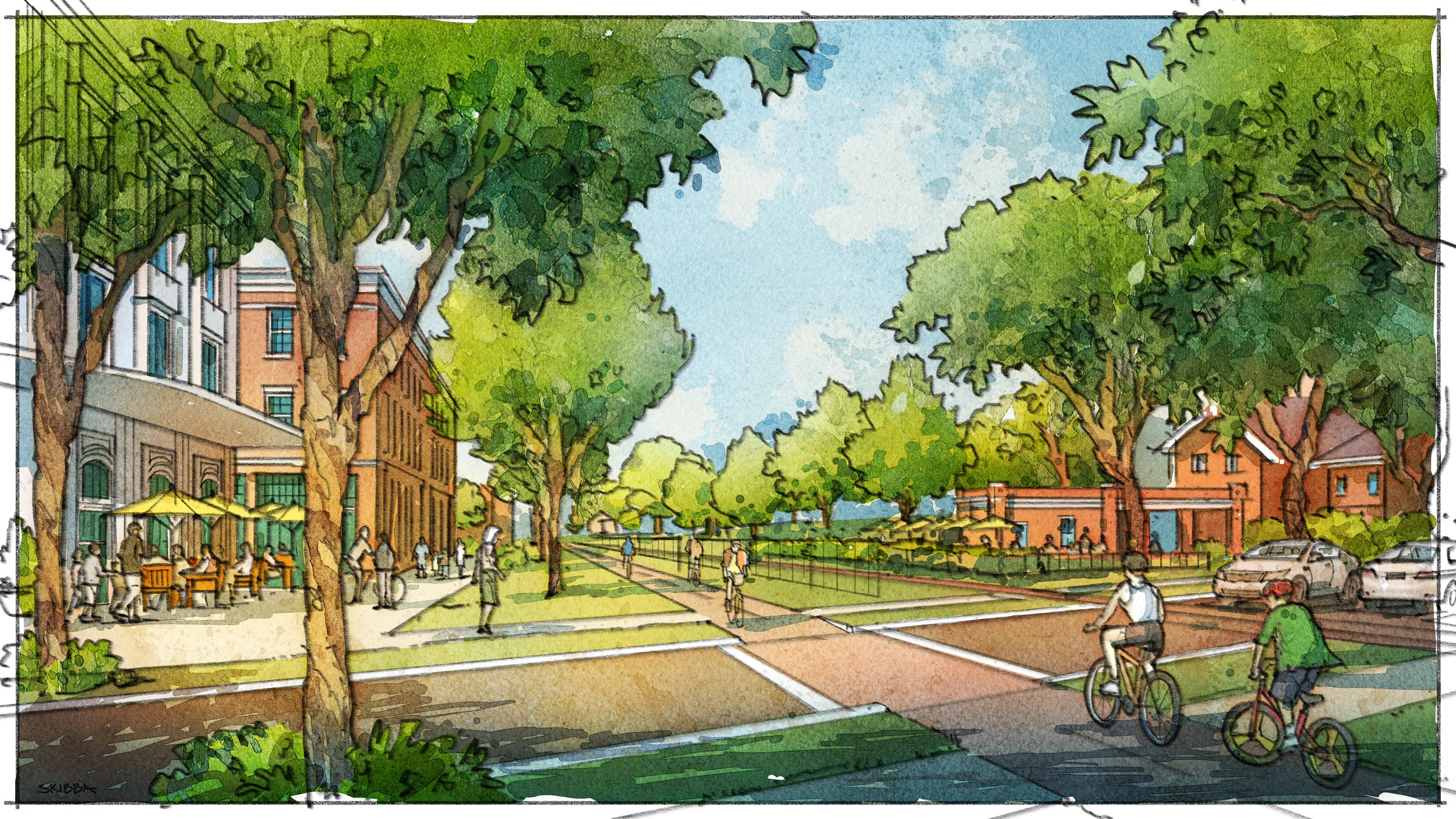 We created a vision for a first-class network of on and off-street bicycle infrastructure in the Downtown Savannah 2033 Plan . Check it out as one example of what you can do, too.