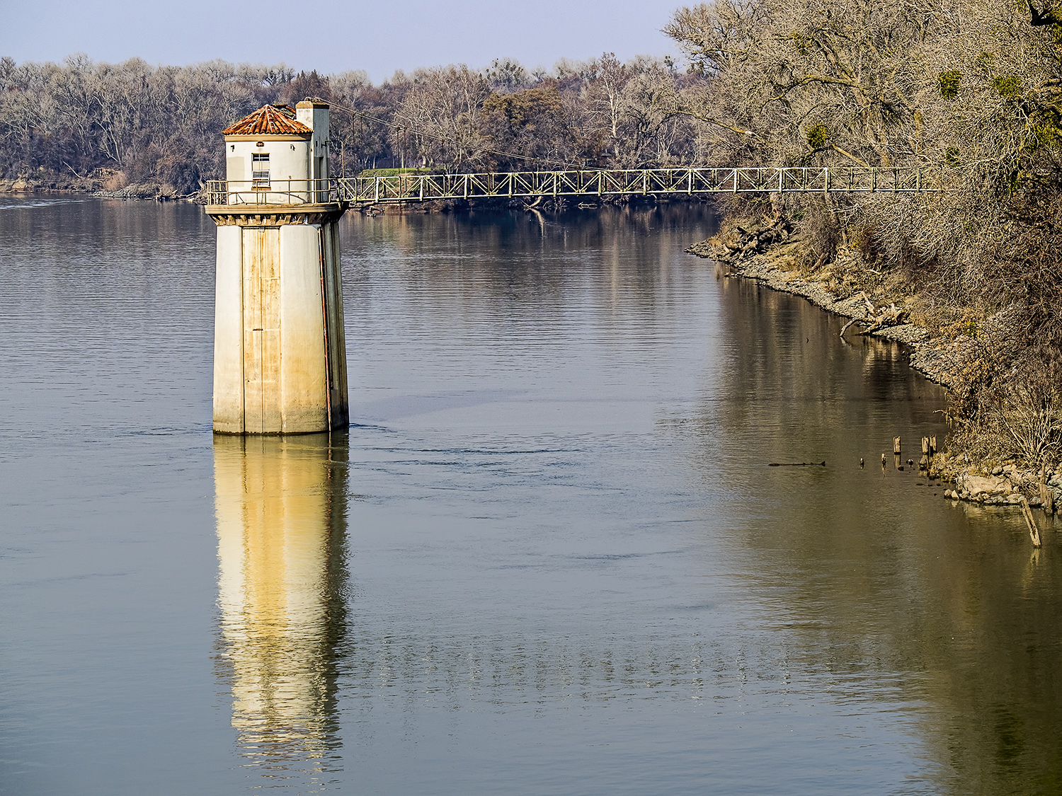 Old Water Intake Structure, Sacramento River