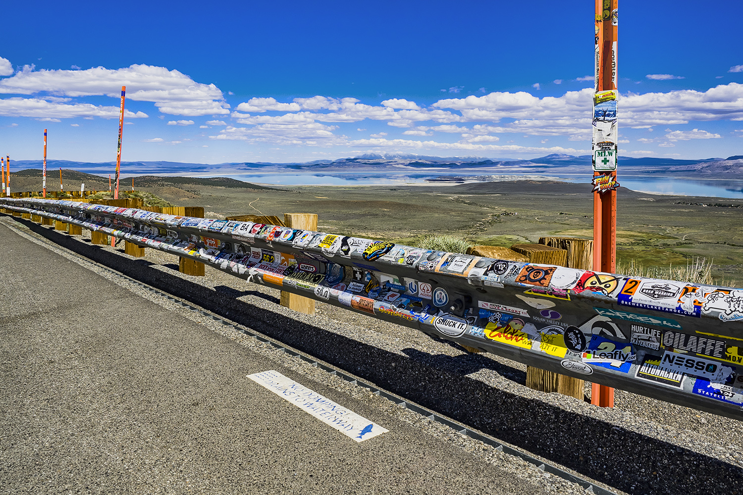 Guardrail, Mono Lake Overlook, Hwy 395