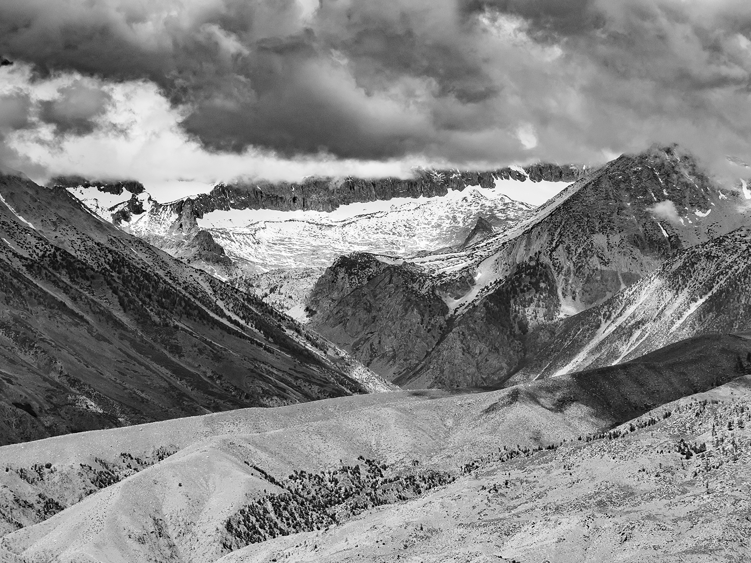 Storms Clouds over the Palisade Crest