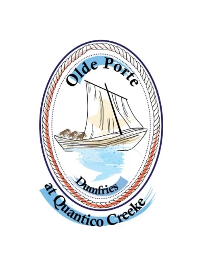 Logo design for brochure advertising sale of commercial property at Quantico, Virginia.