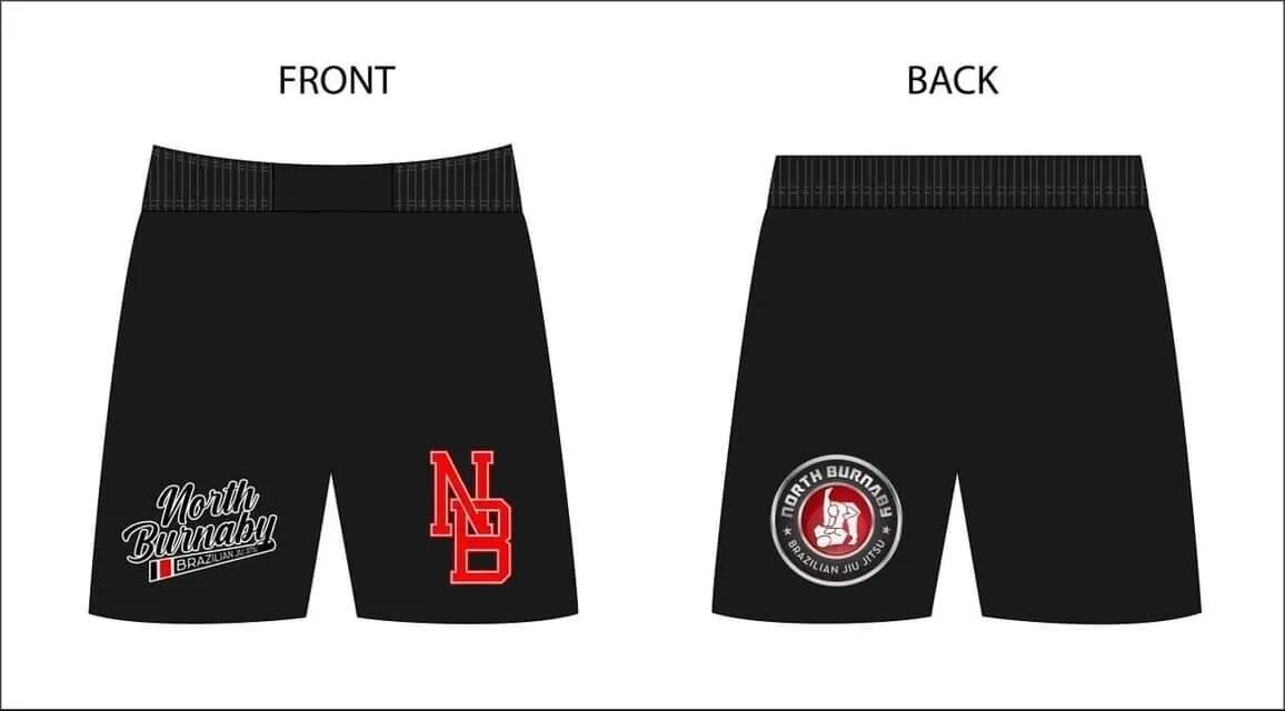 Attention all students! 🔥 Get ready to take your grappling game to the next level with our North Burnaby Jiu Jitsu grappling shorts! 💪 

Not only do they look fresh, but they're also packed with all the functionality you need to dominate on the mat