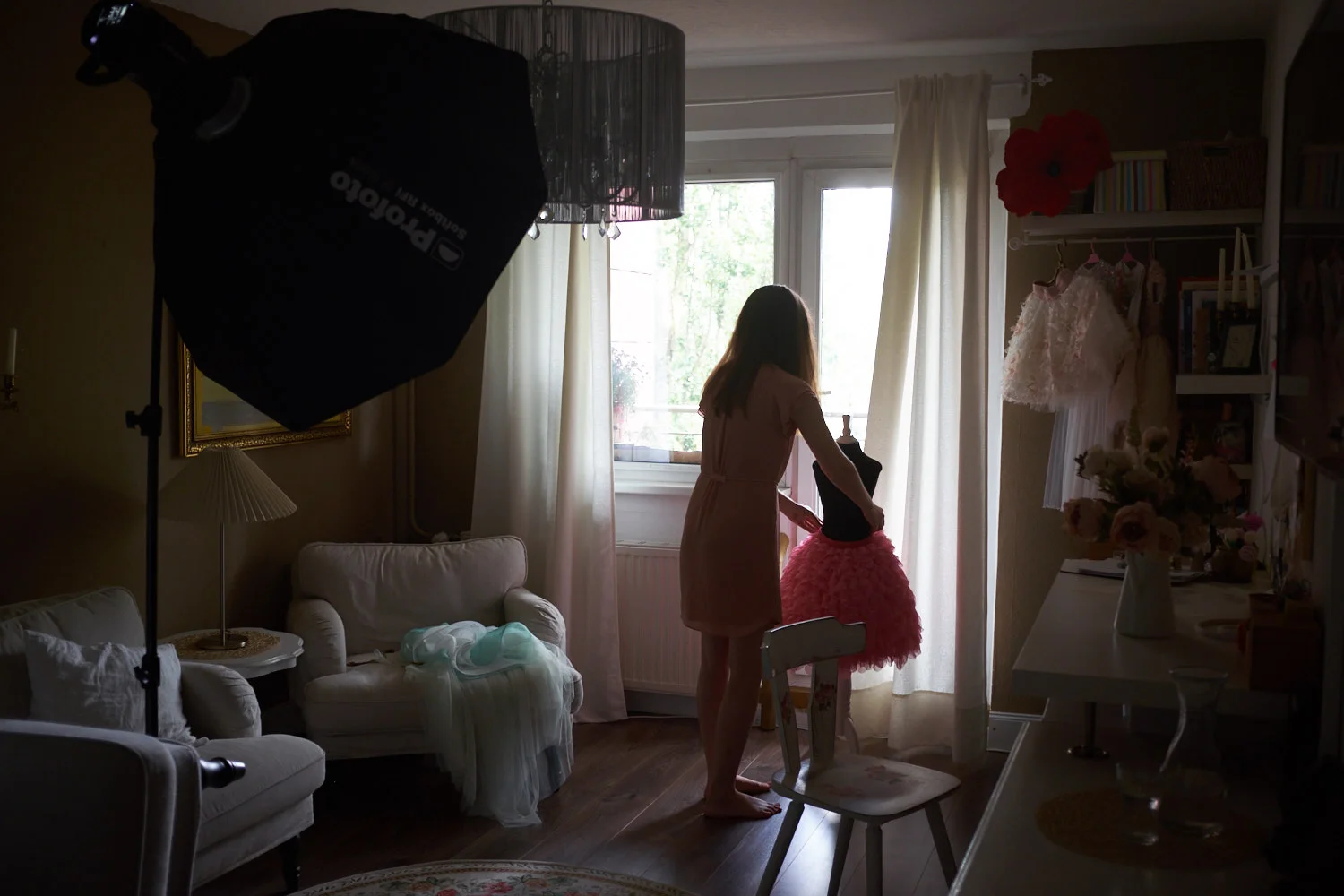 Not a lot of ambient light filling the room.