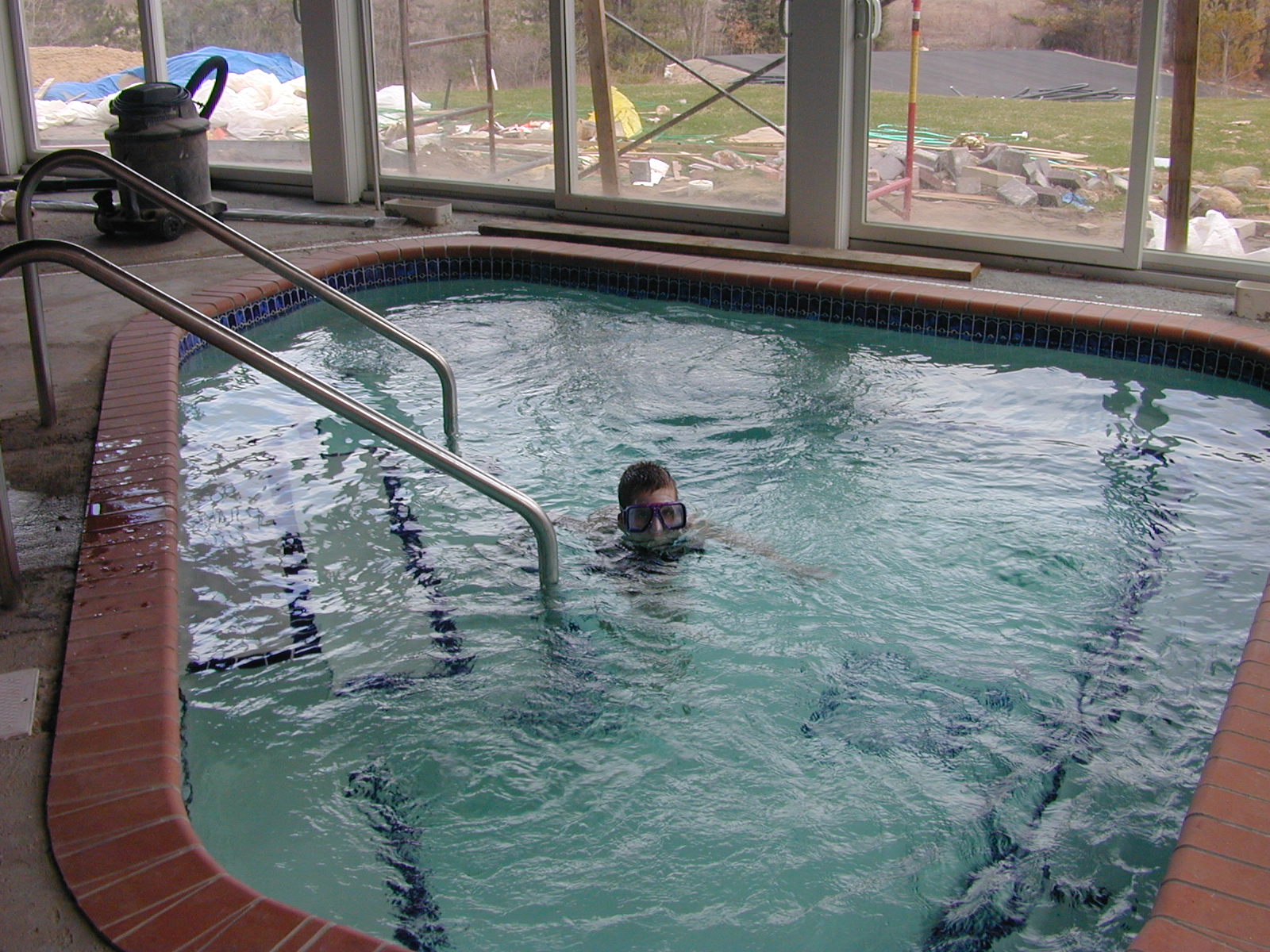 Peter in the hot tub in IGH, circa 2001