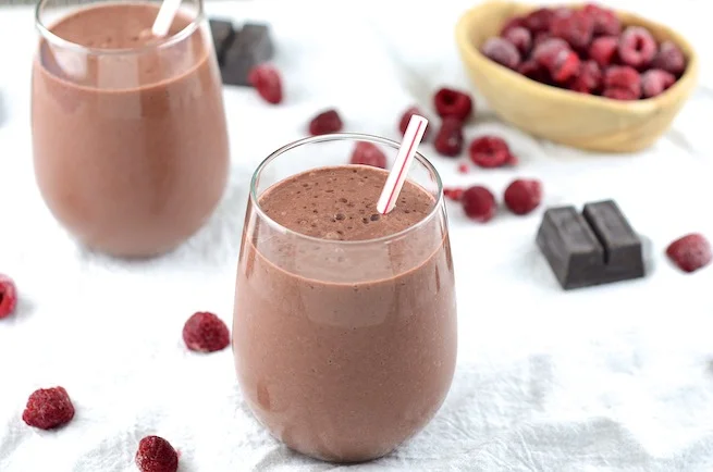 Chocolate Raspberry Almond Shake