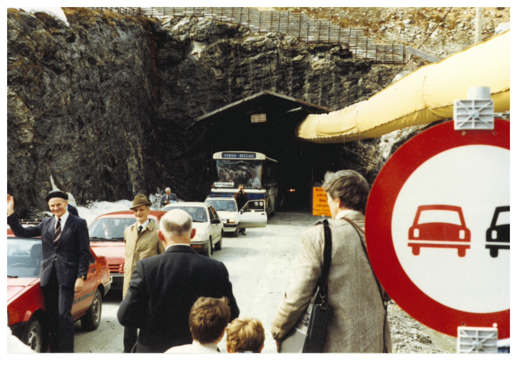 The tunnel to Jølster opened in 1986. Photo: Anders J. Bøyum.