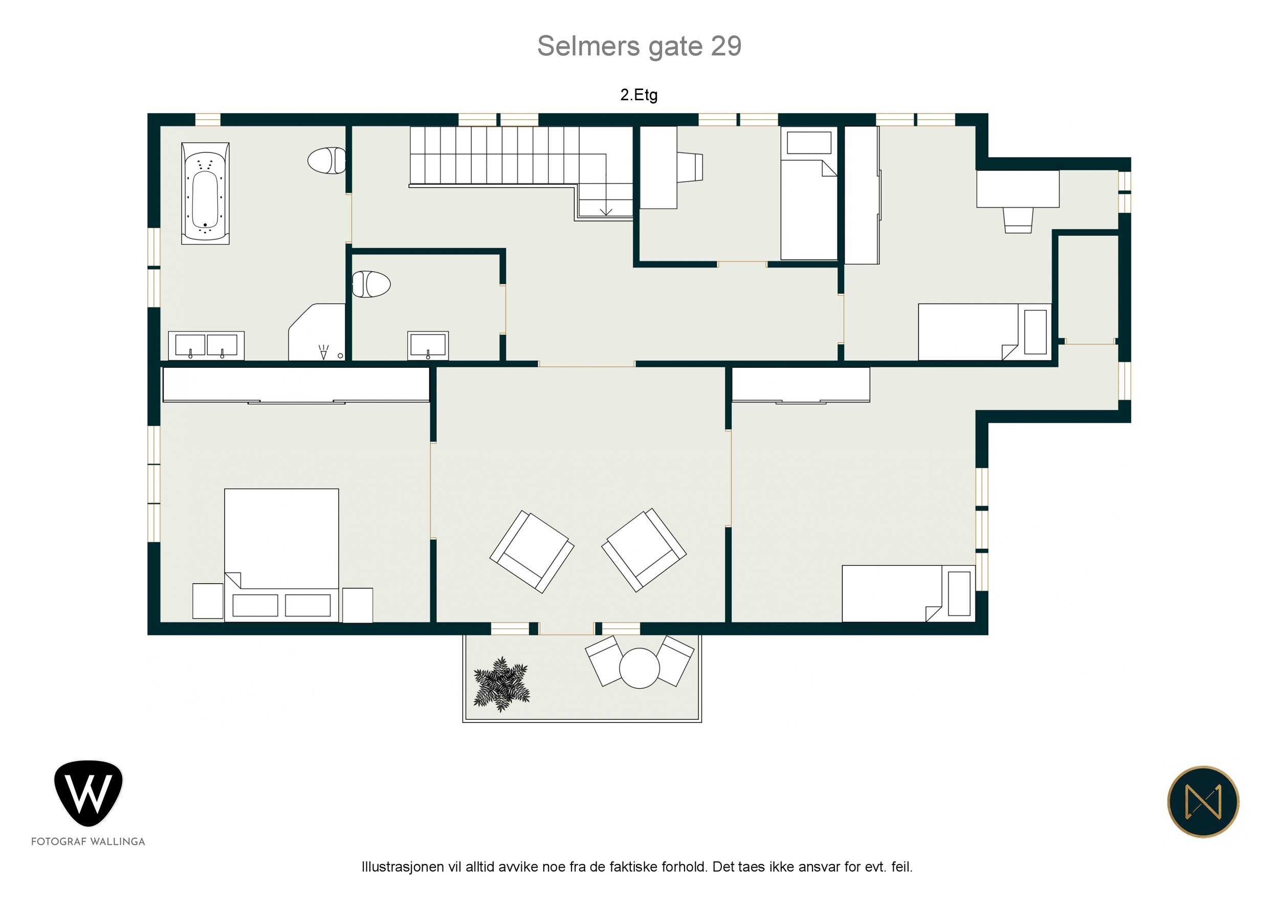 Floorplan letterhead - Selmers gate 29 - 2.Etg - 2D Floor Plan(1).jpg