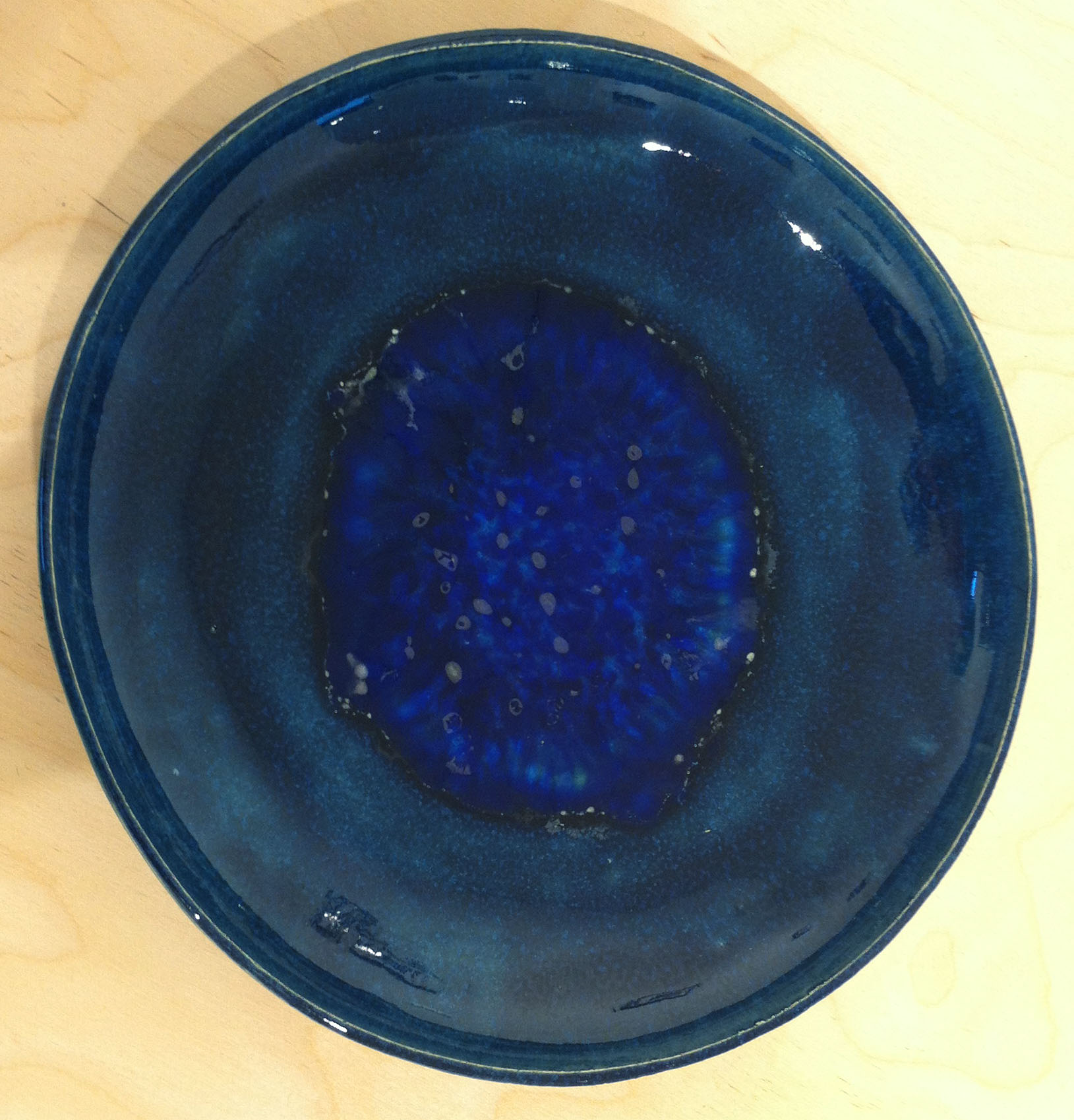 Blue Green with glass - 24cm⌀