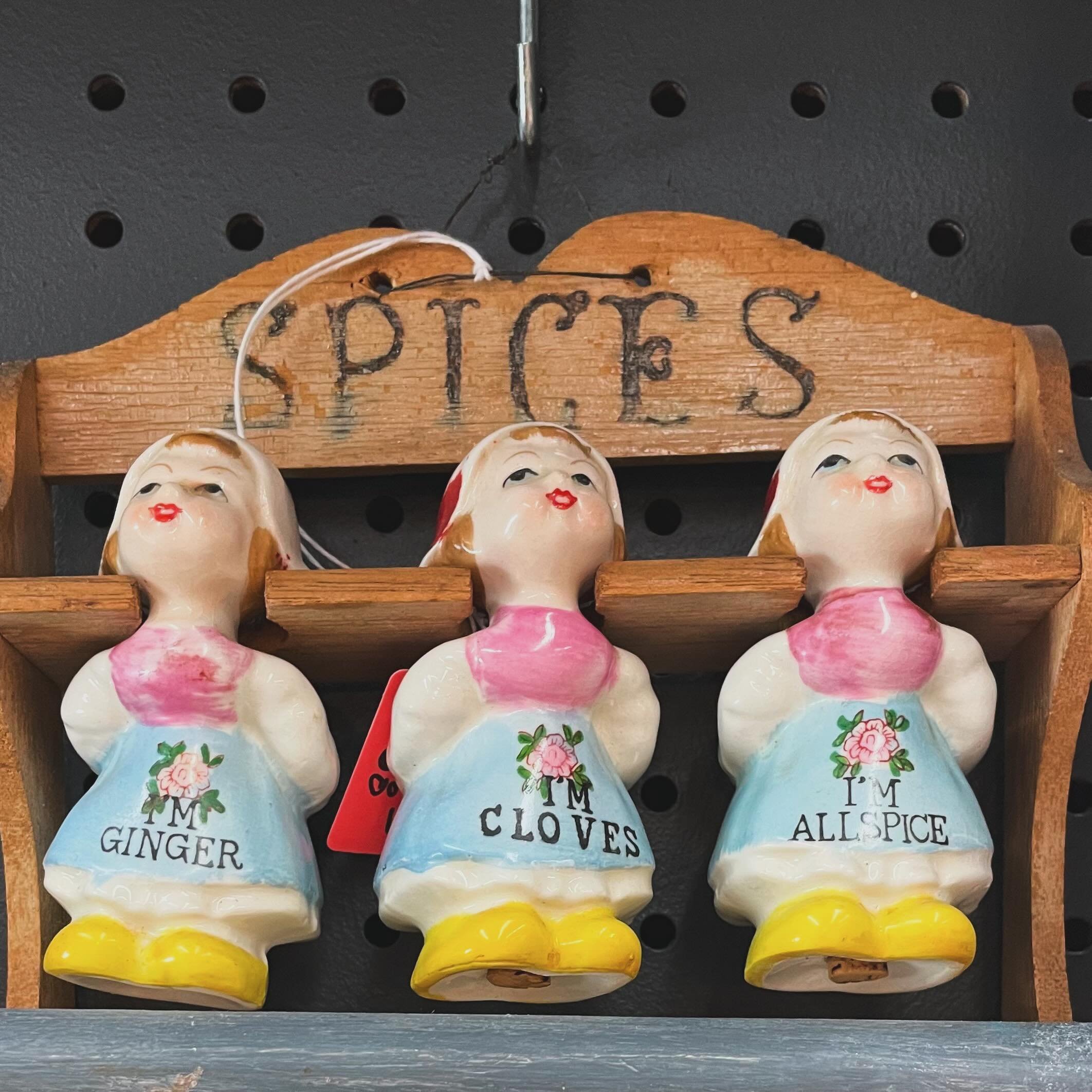 The Spice Girls are hanging out at River City Trading Post today! #antique #vintage #jenks #oklahoma #spicegirls