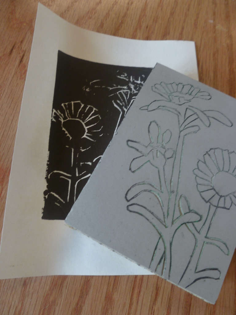 Lino block carving/printing