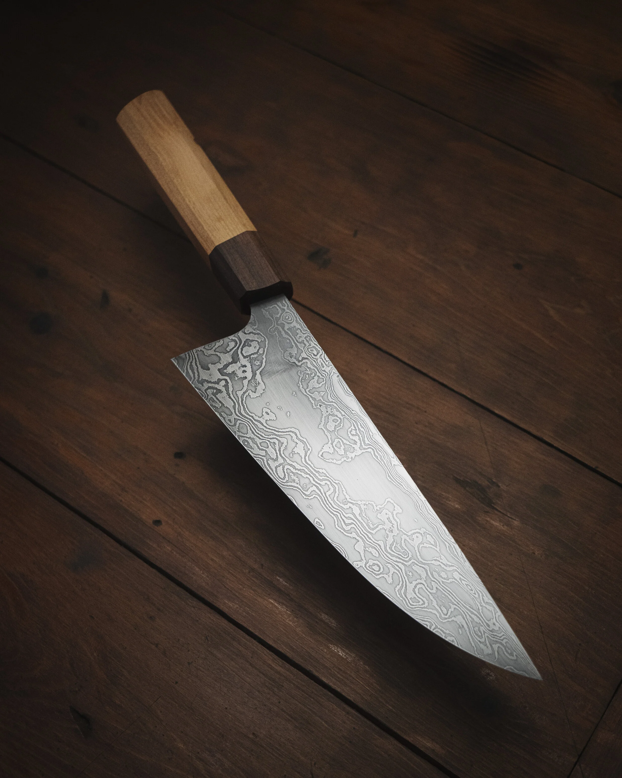 Handmade Damascus Gyuto Kitchen Knife — Handmade Damascus Gyuto Kitchen