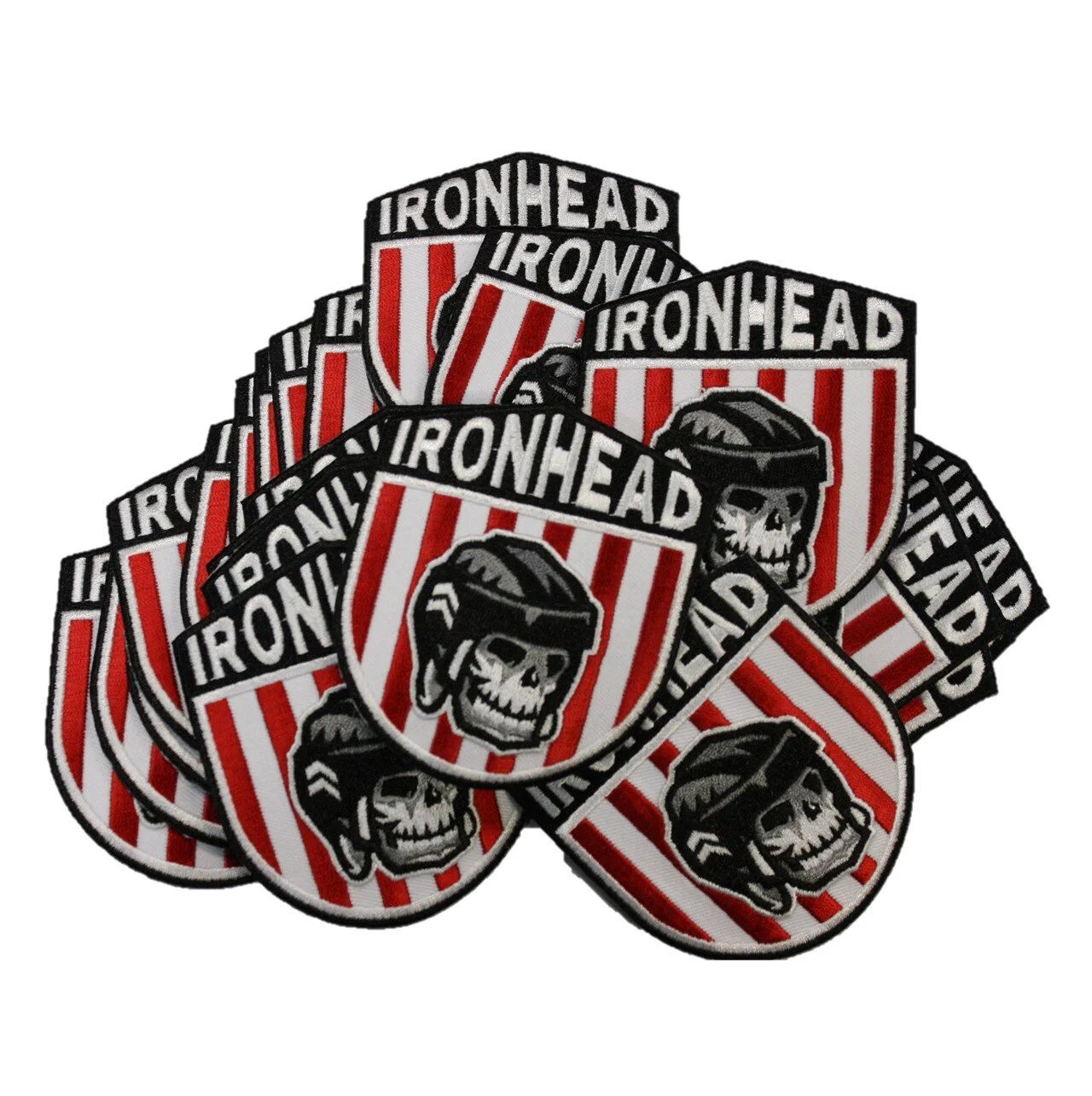STRIPED SHIELD EMBROIDERED PATCH