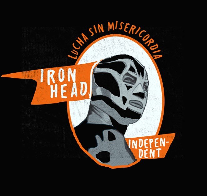 &ldquo;Fight Without Mercy&rdquo; (at least that&rsquo;s what I think it says). Resolution #37: More luchadors in 2025. #design #fighter #graphictees #buyindependent