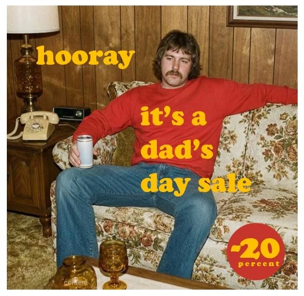 Dads can be hard to impress, so we&rsquo;re going 20 OFF site-wide with the discount code DADDAY at checkout before June 8.  Get him something that goes with motor oil and barbecue sauce. #fathersday #raddads #buyindie