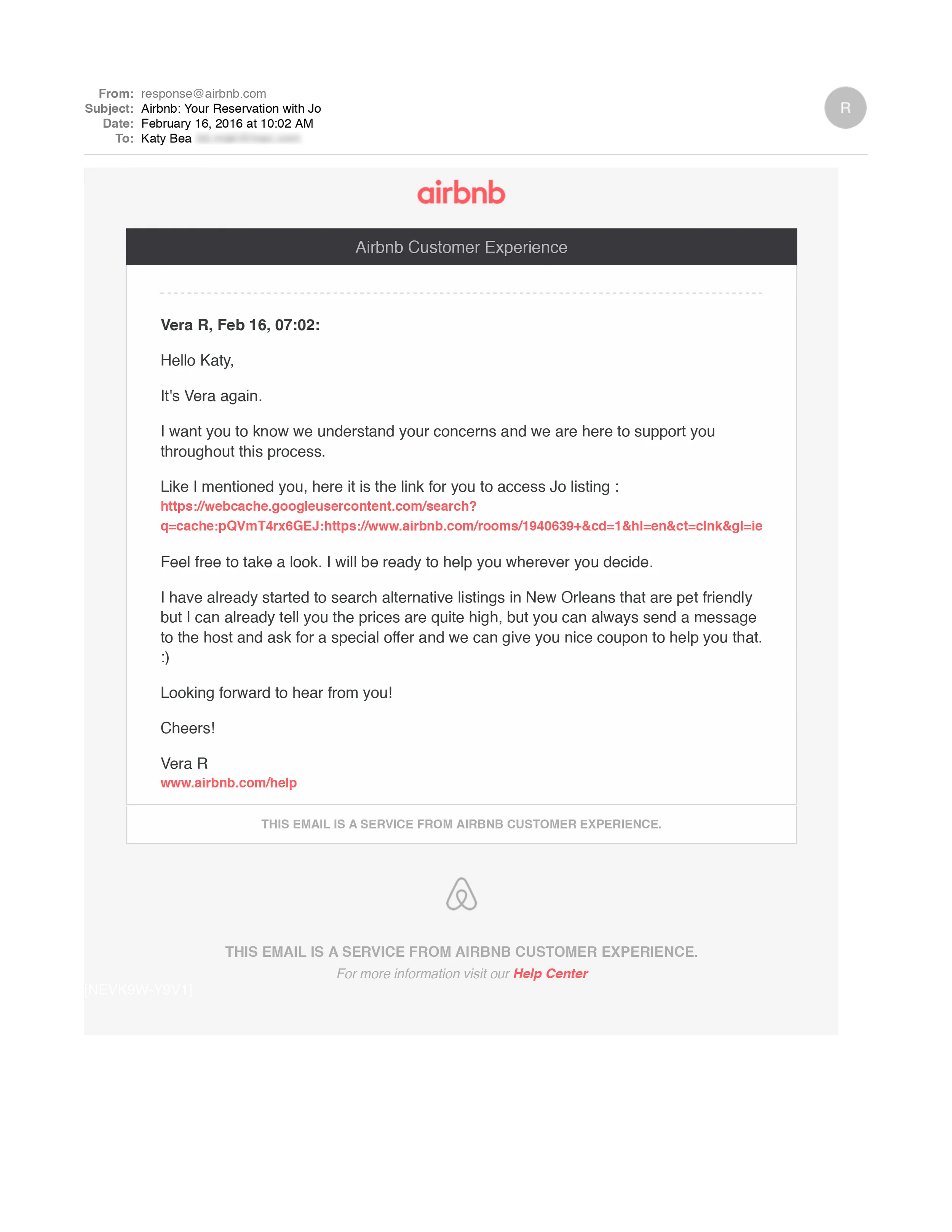 2/16 10.02AM Airbnb Your Reservation with Jo