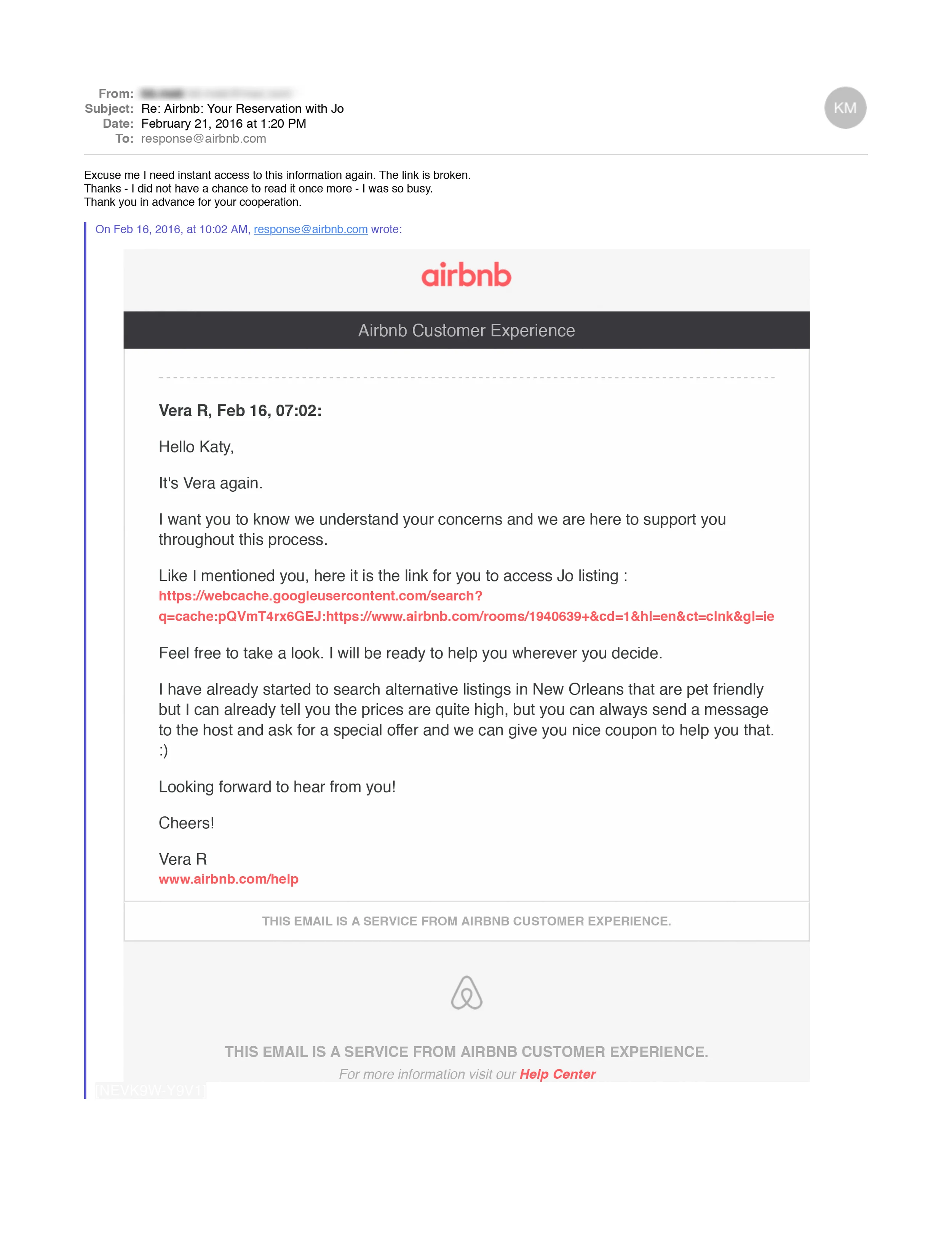 2/21 13.20PM Airbnb Your Reservation with Jo