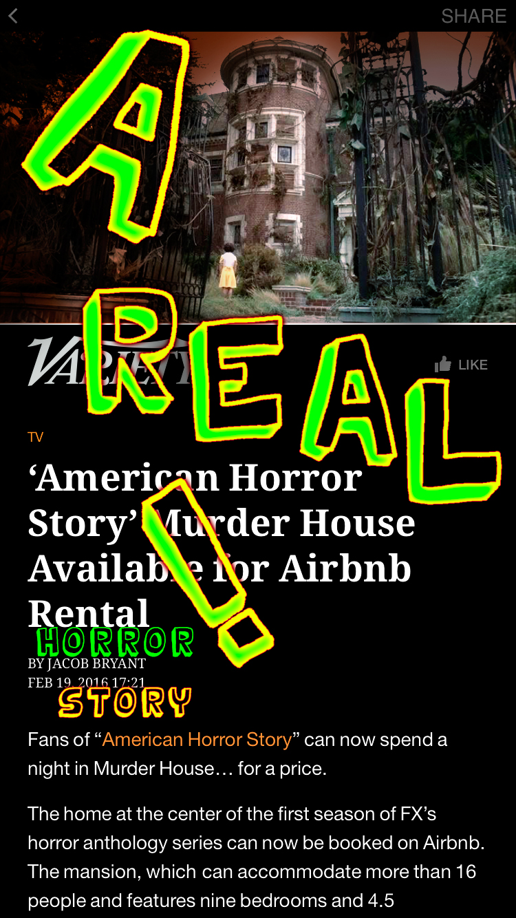 A little too ironic. #americanhorrorstory