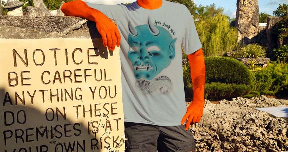 Haughtee Suave Satan 'Run, Devil, Run' Diablo Fine Art Print Tee