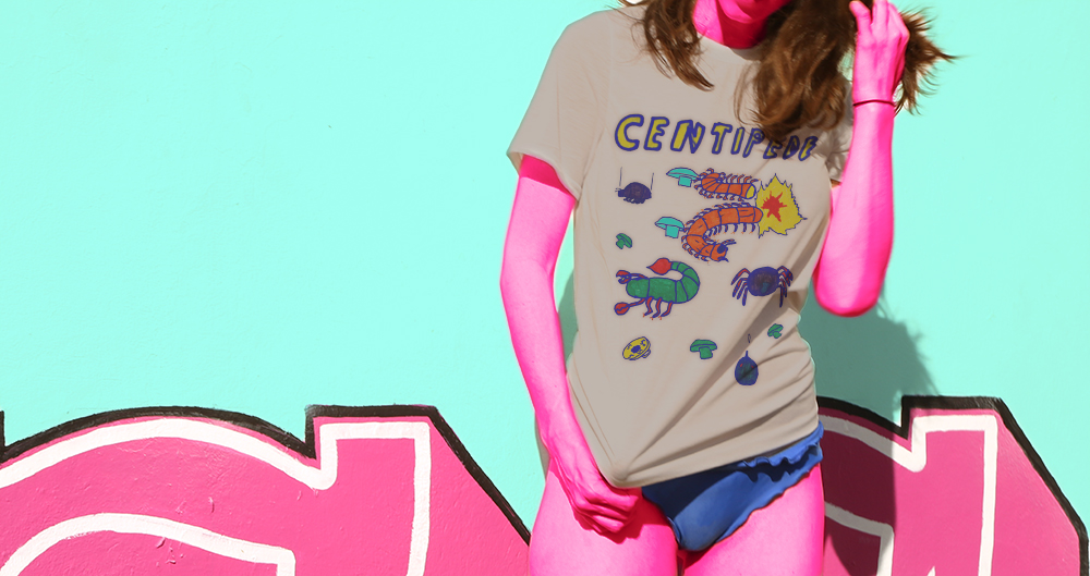 Haughtee Suave Centipede Vintage Retro Atari Video Gamer Fine Art Print Tee